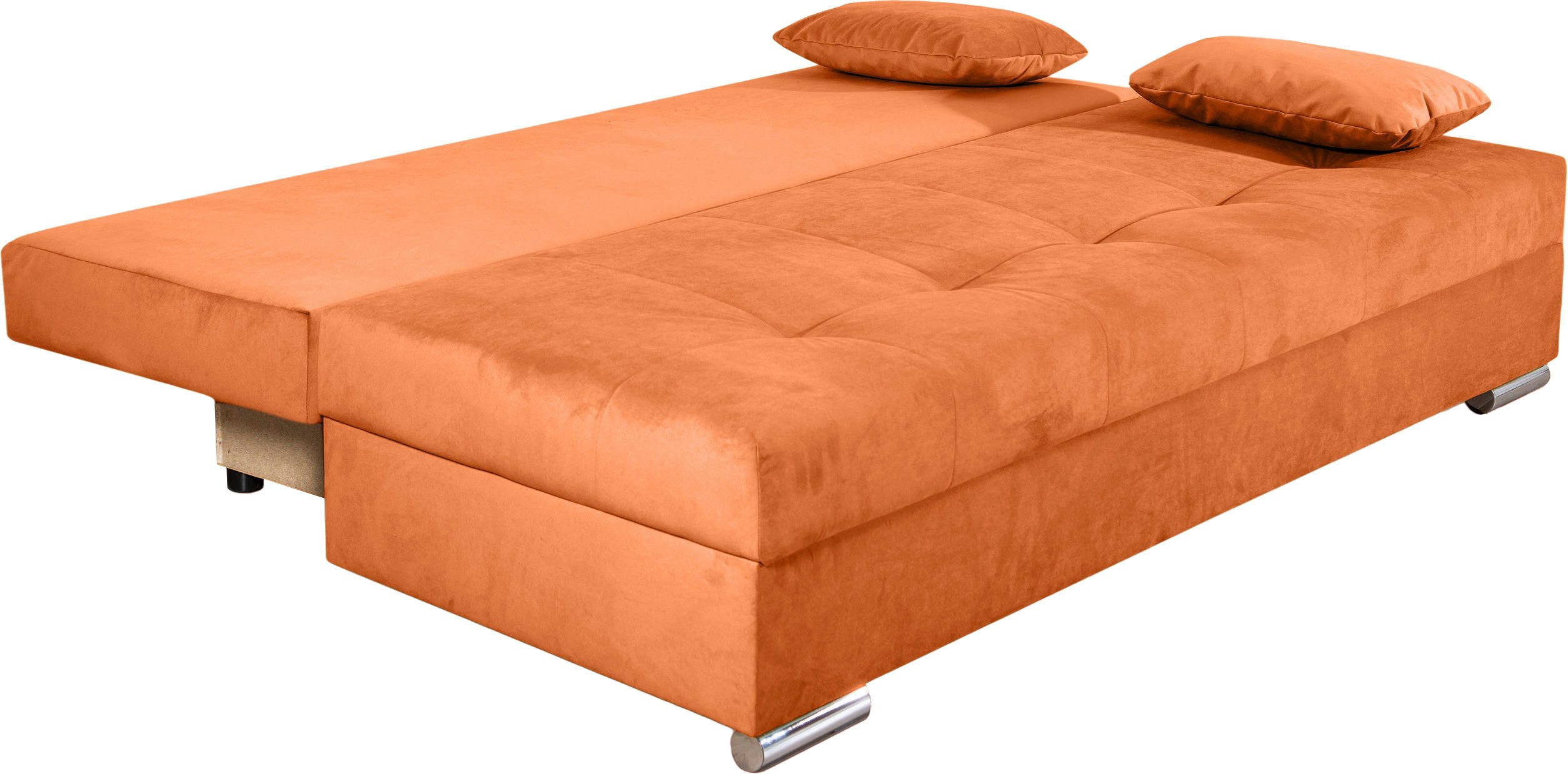 COLLECTION AB Slaapbank Tania met bedfunctie en bedlade comfortabele zitcomfort: veren-kern bekleding, inclusief rugkussen