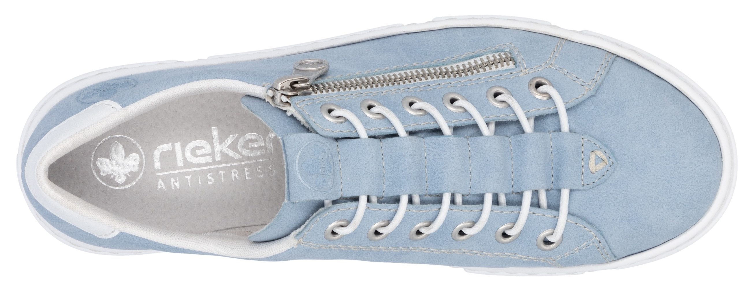 Rieker Slip-on sneakers met buitenrits, vrijetijdsschoen, lage schoen, instapschoen