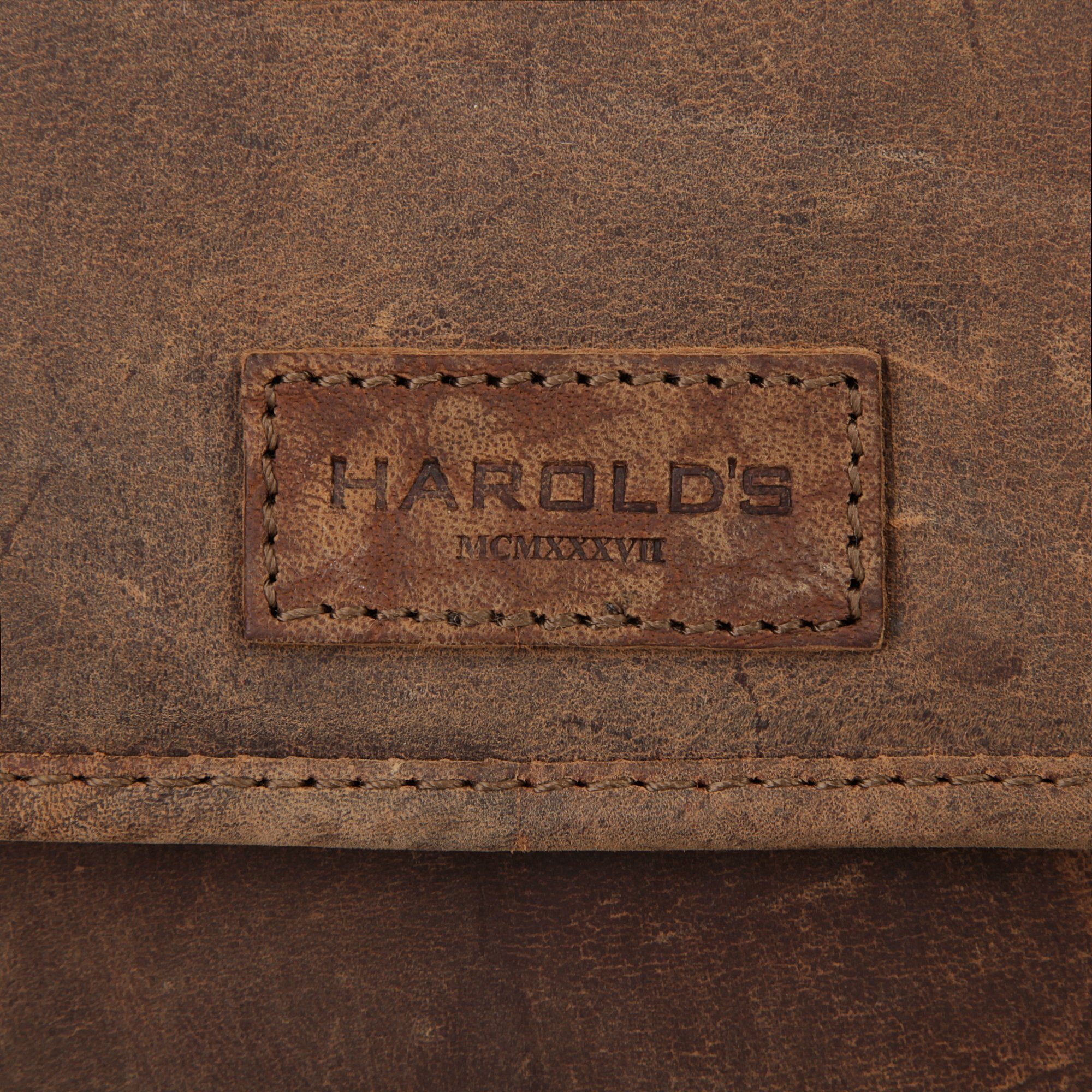 Harold's Aktetas Antiek echt leder