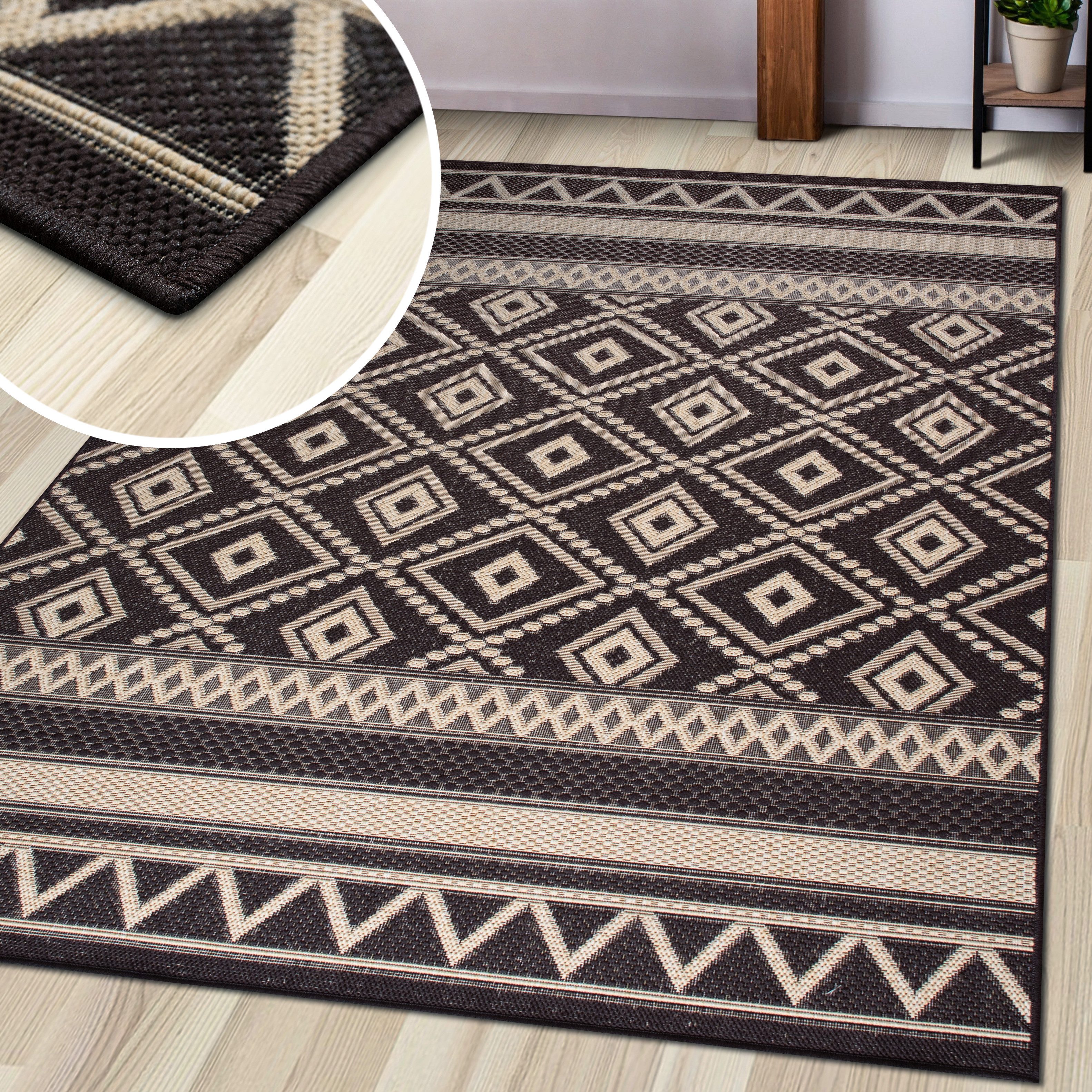 my home Vloerkleed Toronto is ook als loper verkrijgbaar Geschikt voor binnen en buiten, sisal-look, weerbestendig & uv-bestendig, boho