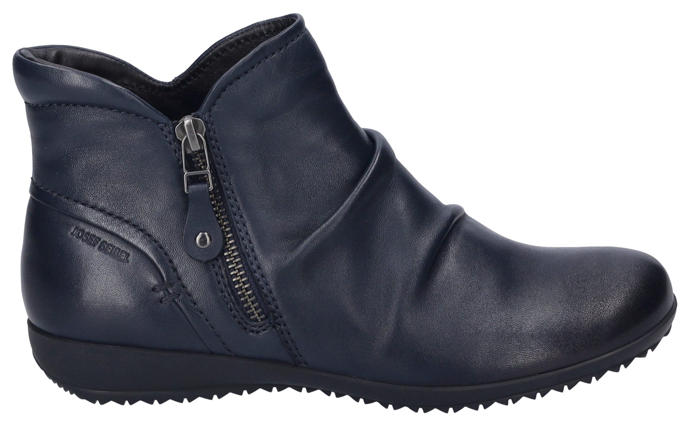 Josef Seibel Boots zonder sluiting NALY 41 Enkellaarsjes, comfortabele schoen met geplooide schacht