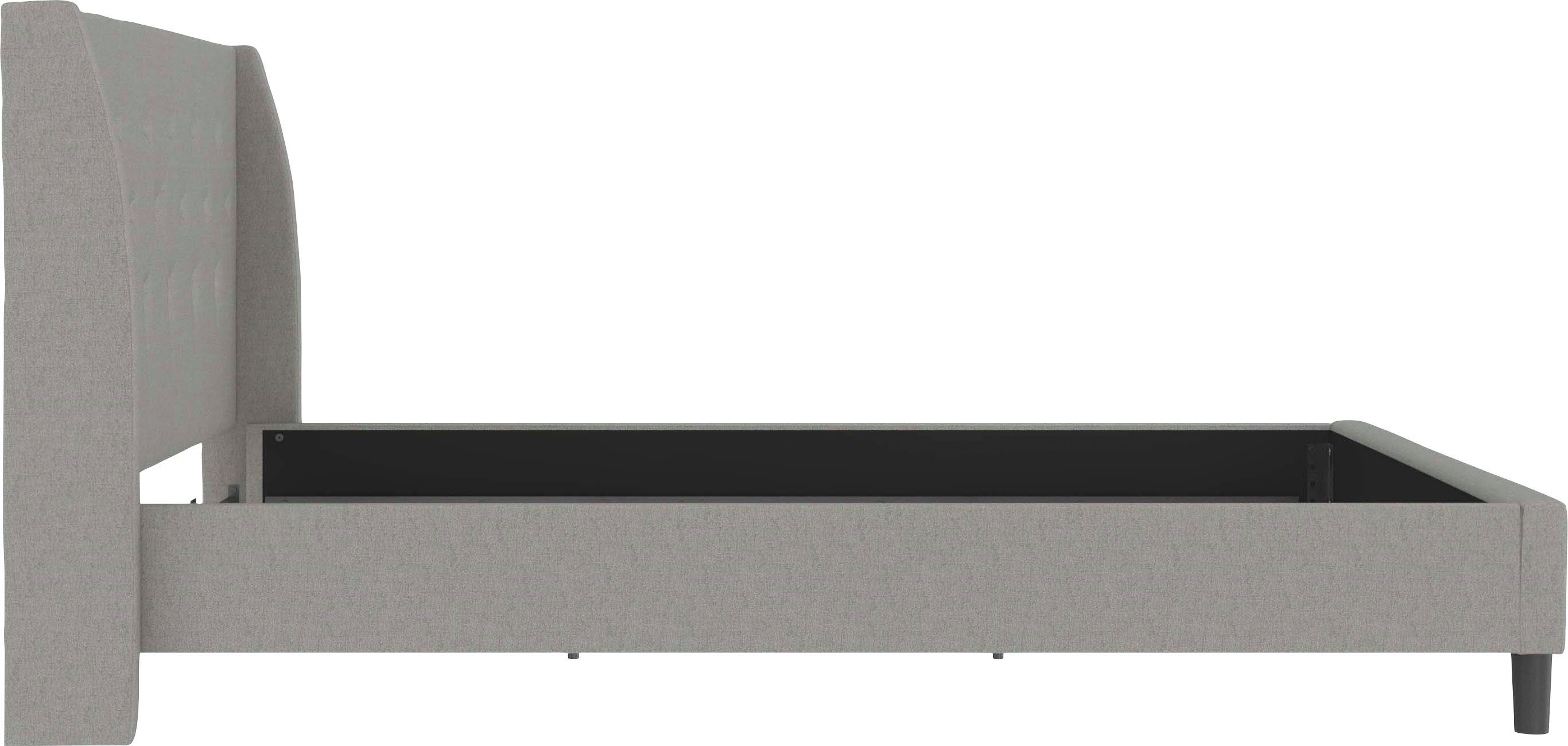 Home affaire Gestoffeerd bed Kempton met ruitencapitonnage, zacht verdikt, ligoppervlak 140x200 of 180x200 cm (1-delig)