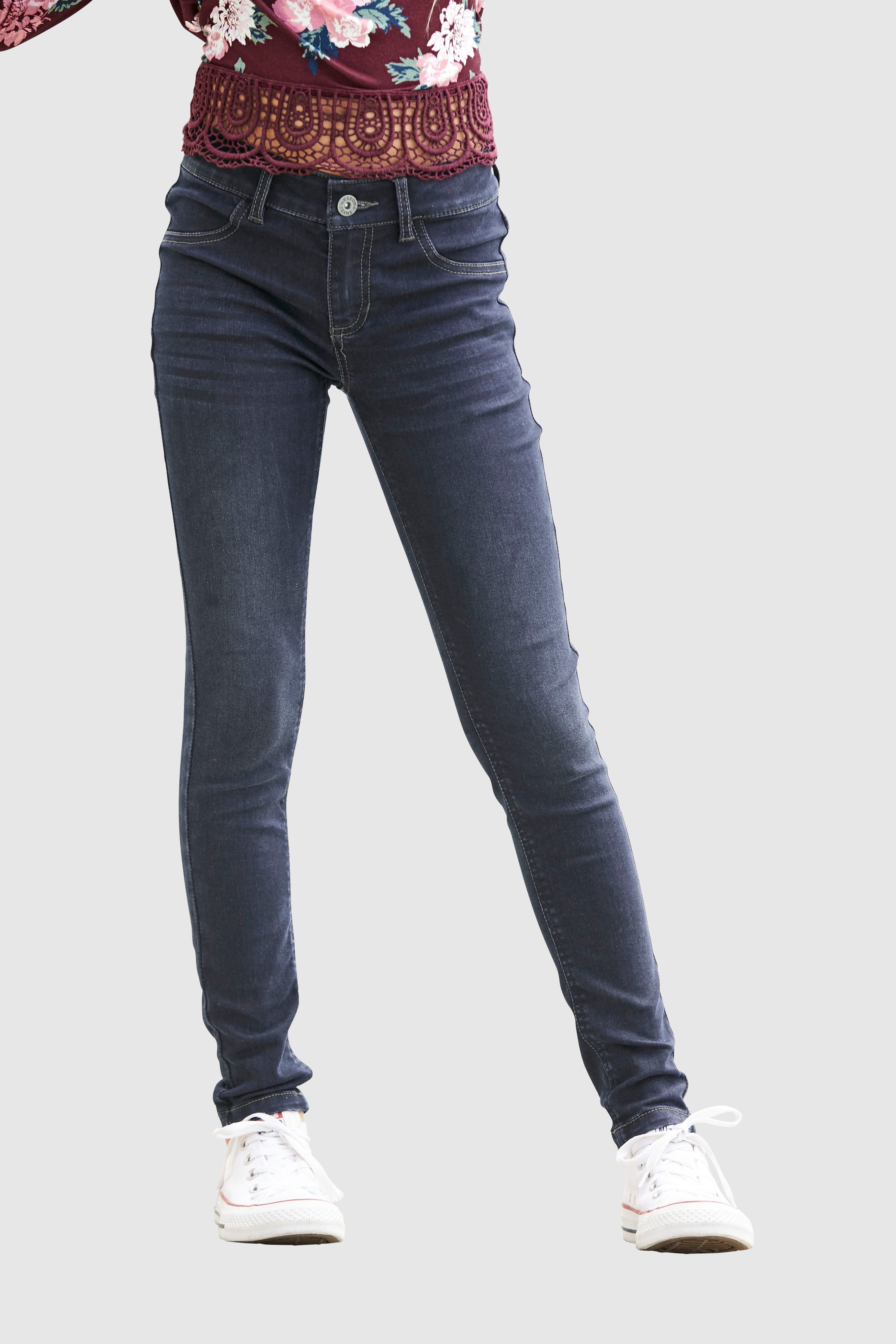 Arizona Jeggings Stretchjeans voor meisjes smalle pasvorm, elastische denim-kwaliteit