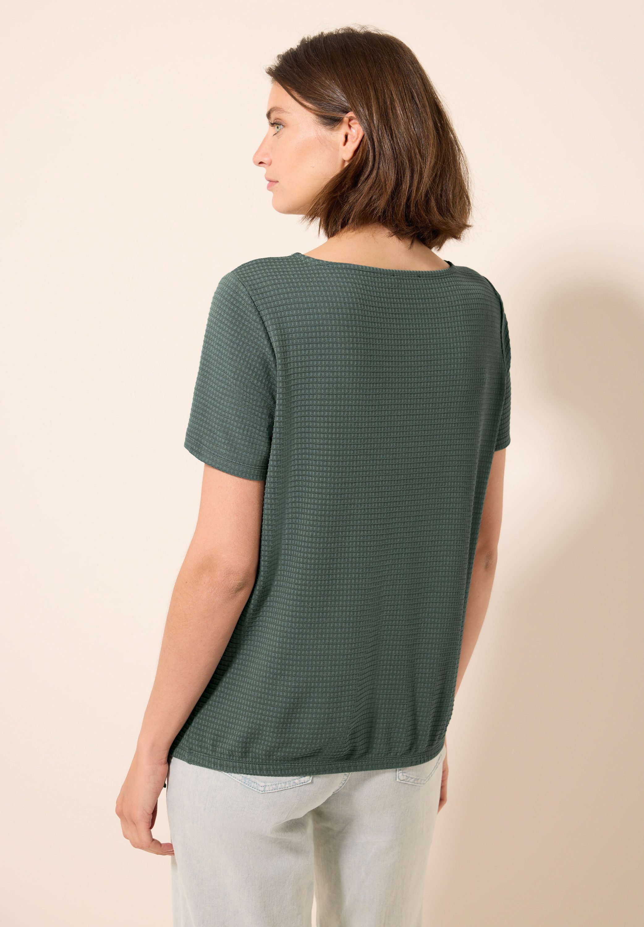 Cecil T-shirt met knoop detail