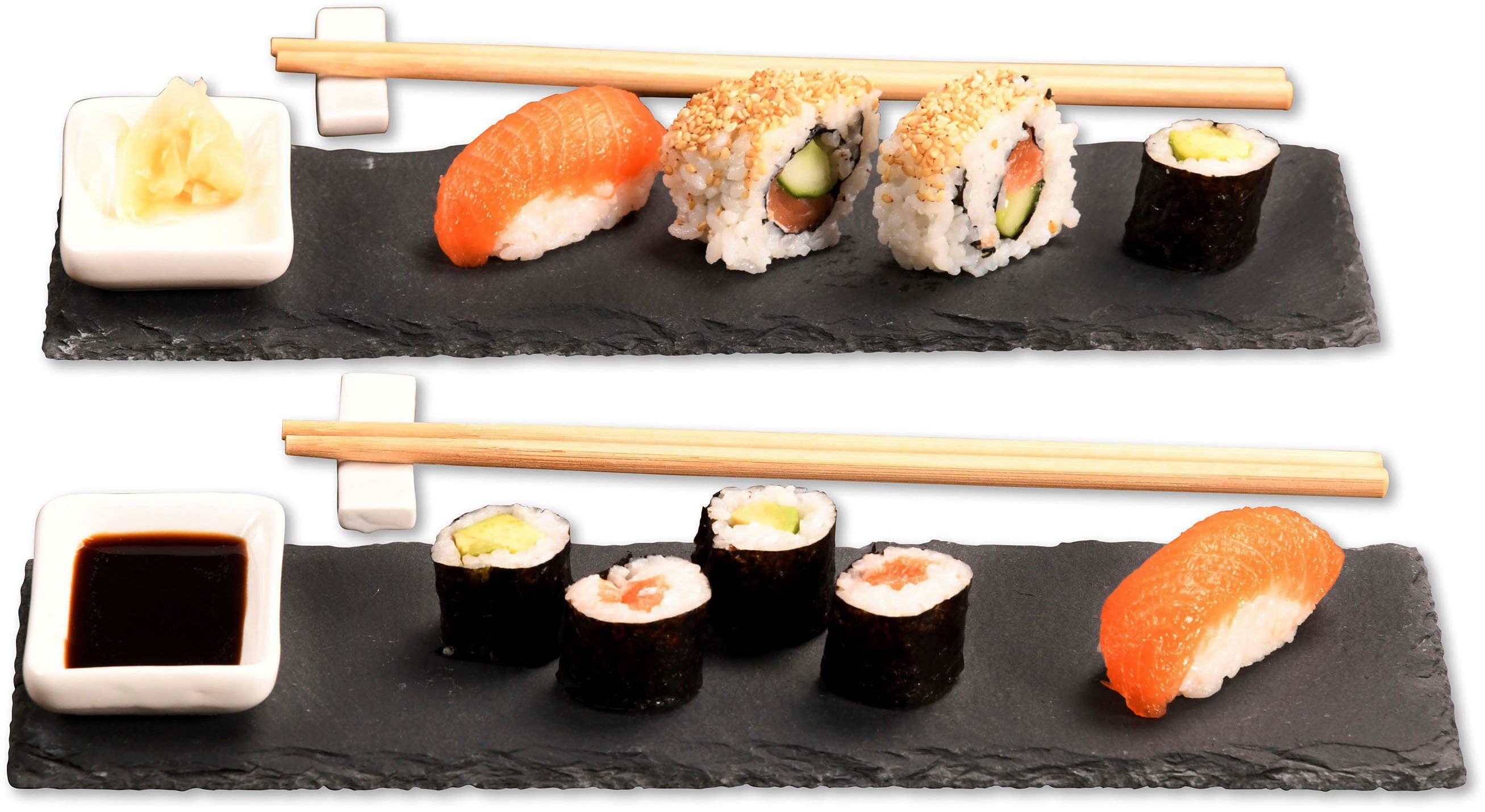 KESPER for kitchen & home Serveerblad (Sushi-set) met toebehoren (set, 8-delig)