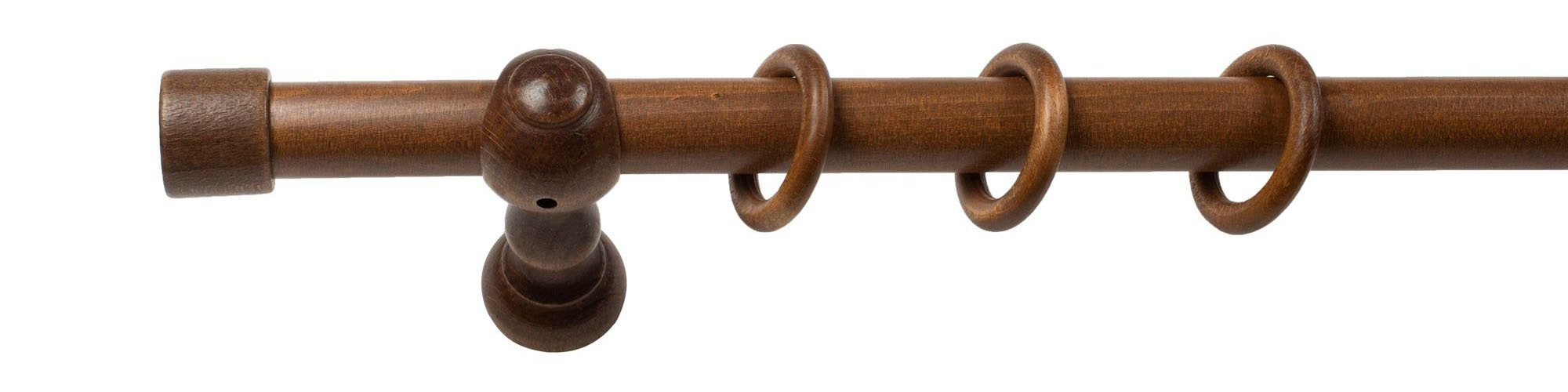 SN DECO GROUP Gordijnroede Cafiro 28 mm, hout, verschillende lengtes en kleuren, compleet set