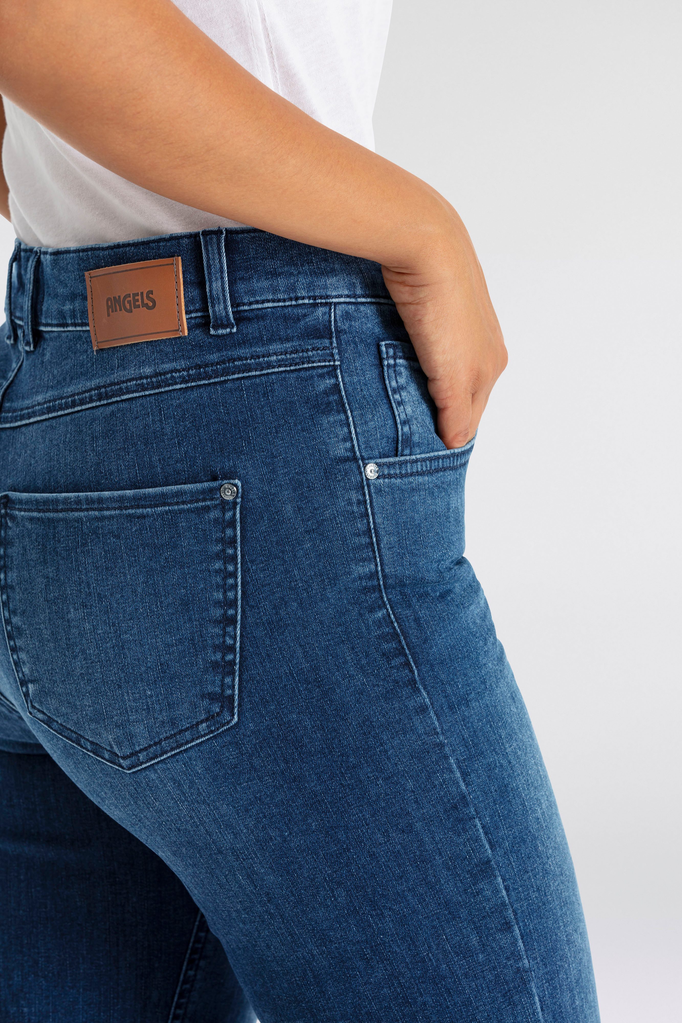 ANGELS Straight jeans Lara met wijde pijpen