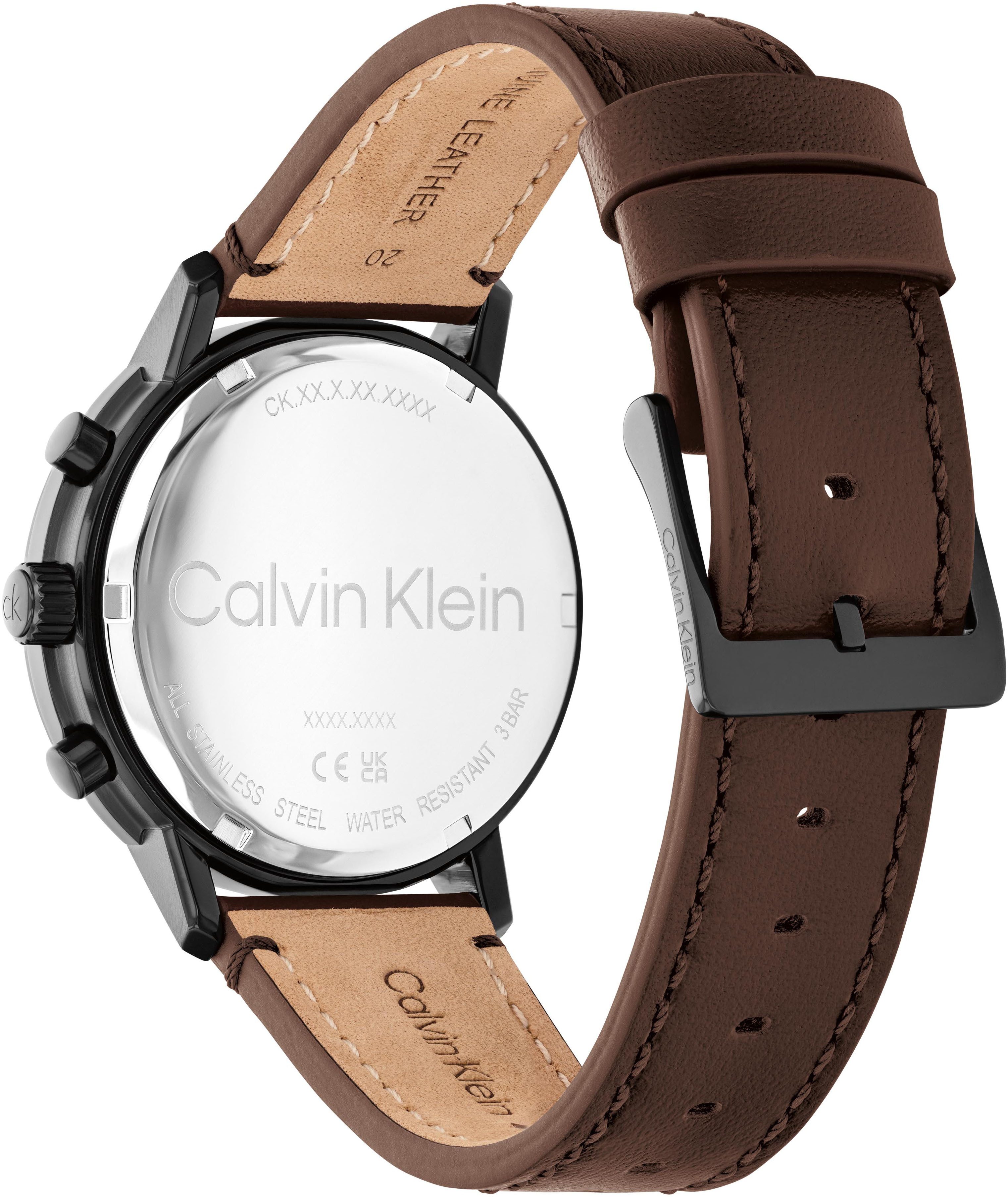 Calvin Klein Multifunctioneel horloge GAUGE Quartzhorloge, horloge, herrenuur, roestvrijstalen band, analoog