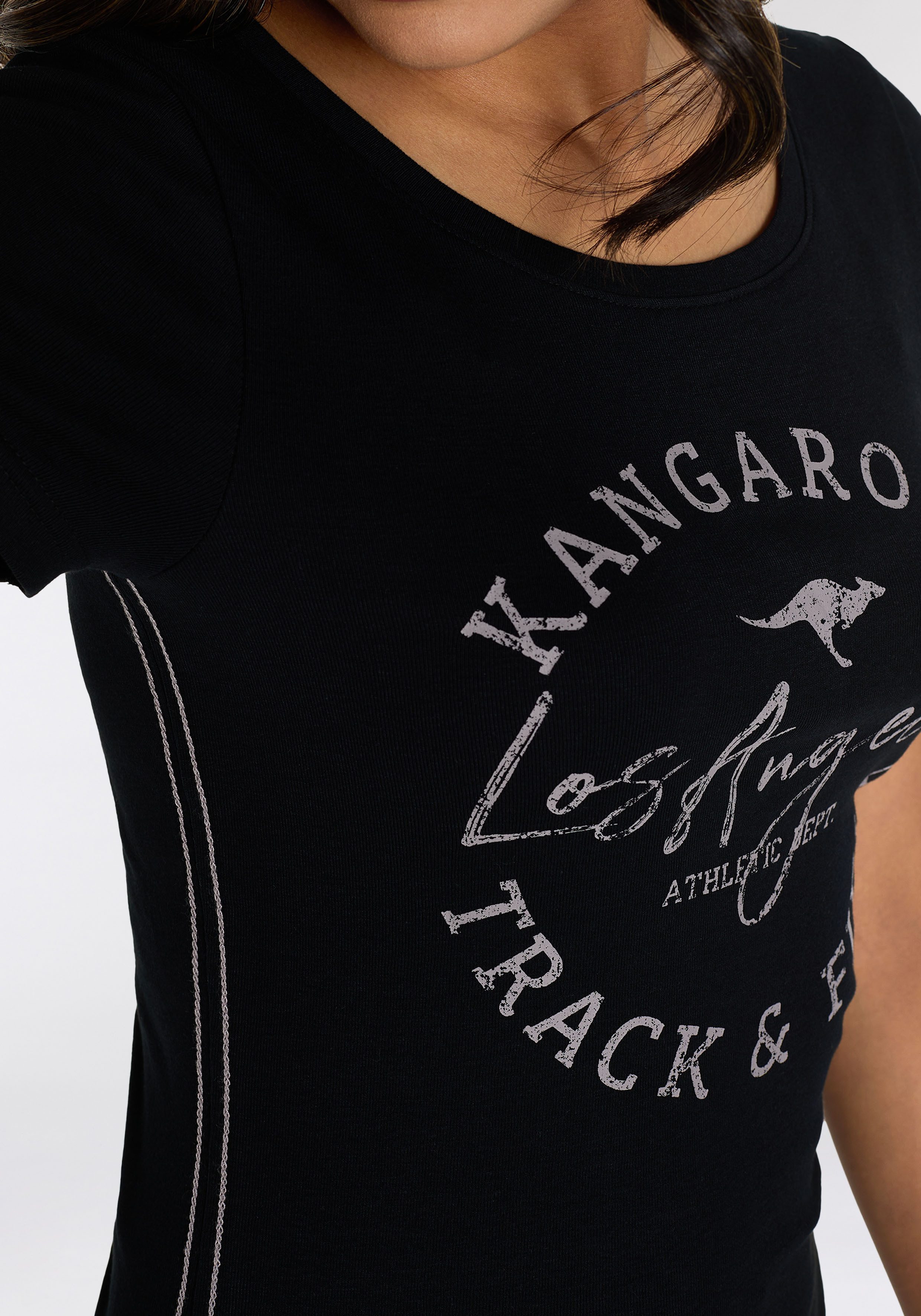 KangaROOS Shirt met print zeer figuurvolgende snit, print, ronde hals