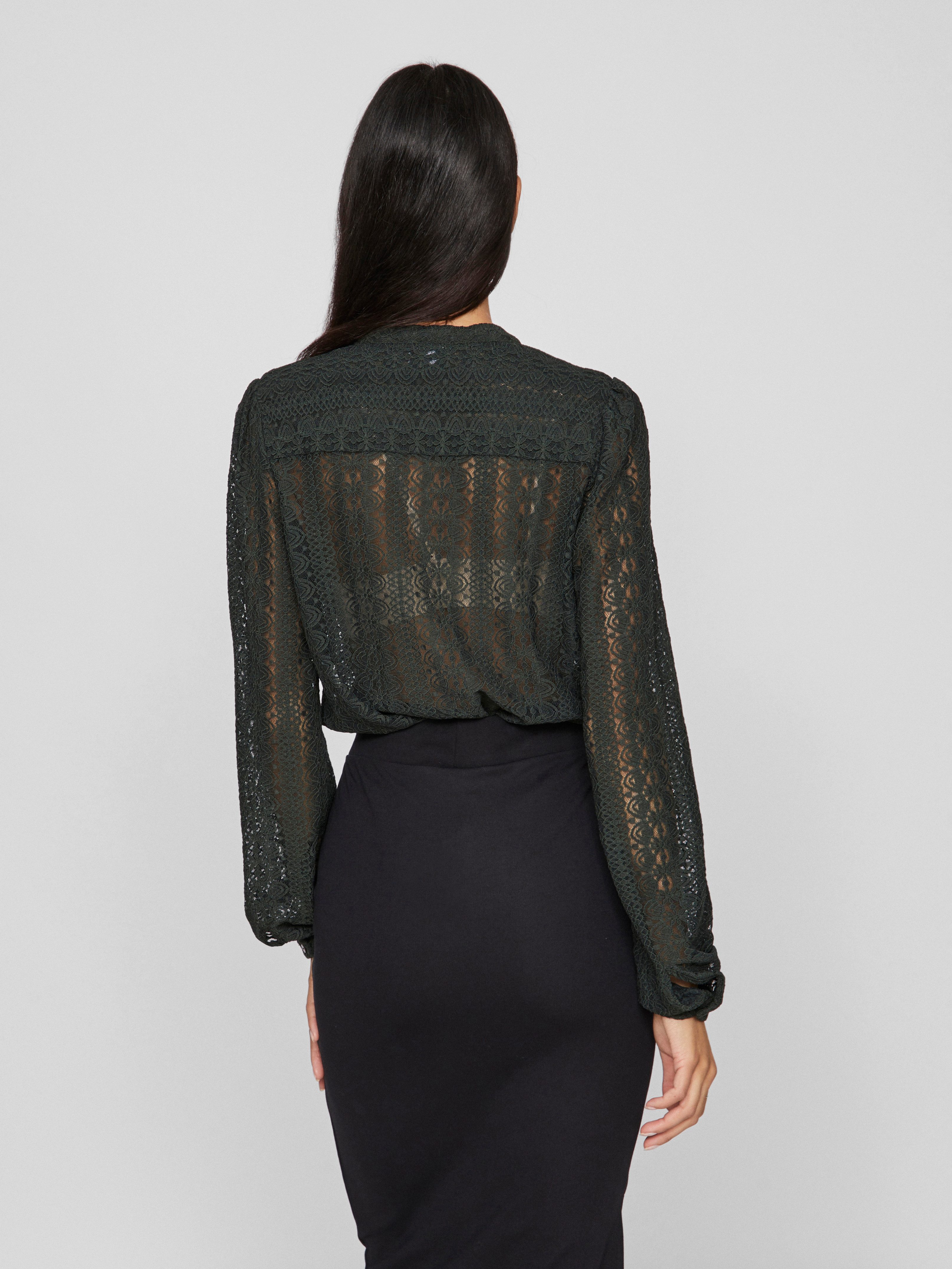 Vila Shirt VICHIKKA LACE L/S SHIRT- NOOS