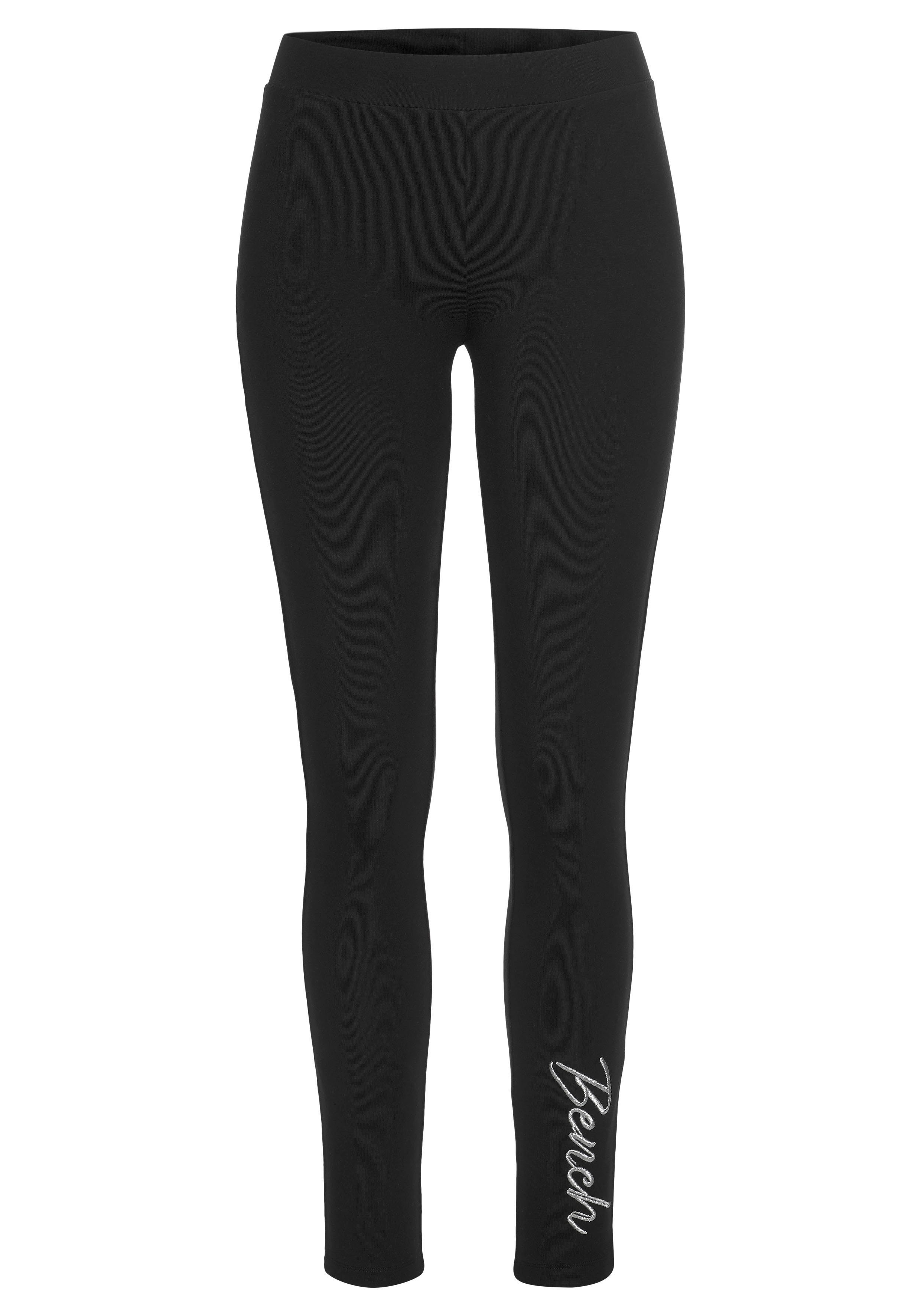 Bench. Loungewear Legging met glanzend logoborduursel