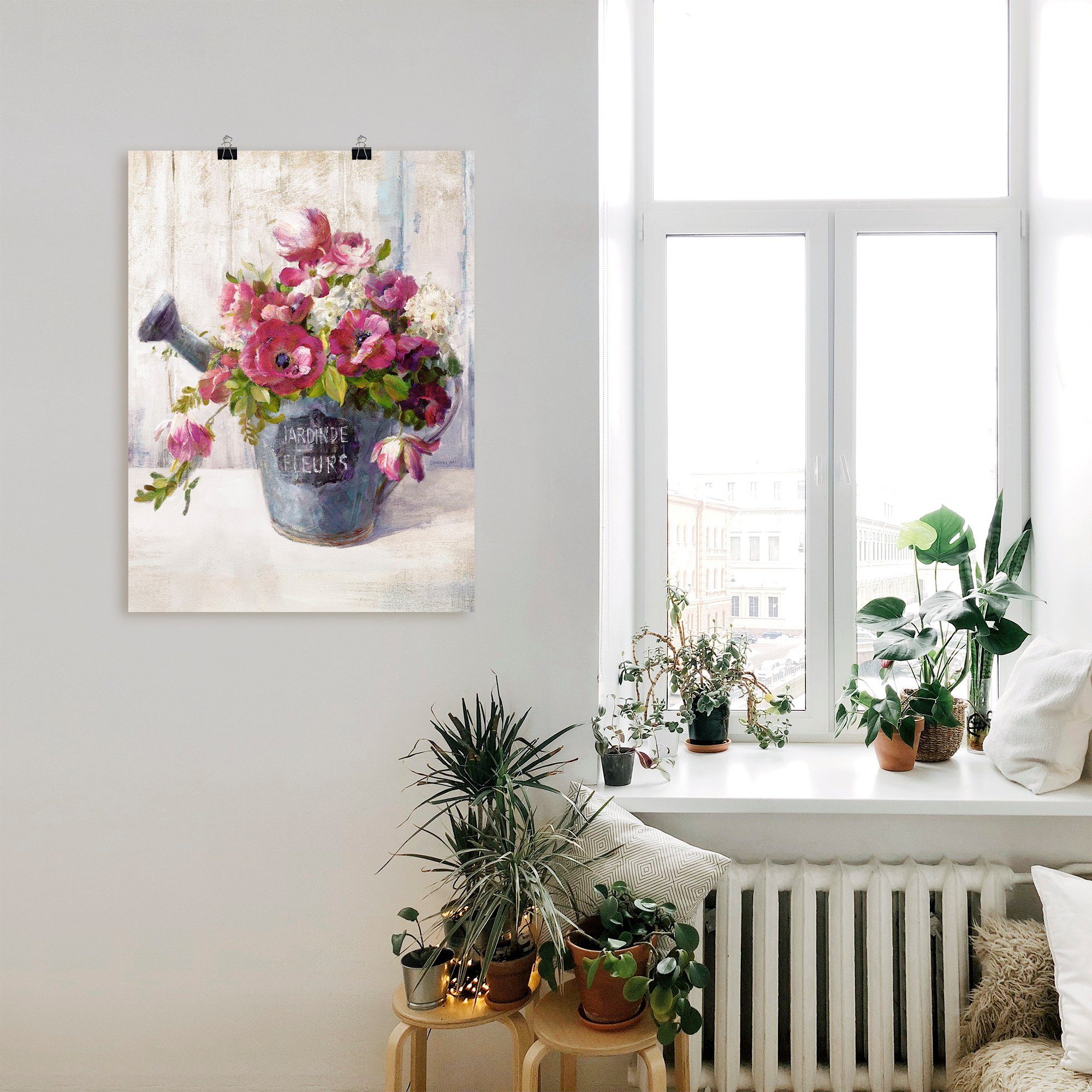 Artland Artprint Bloemen II als artprint op linnen, poster in verschillende formaten maten