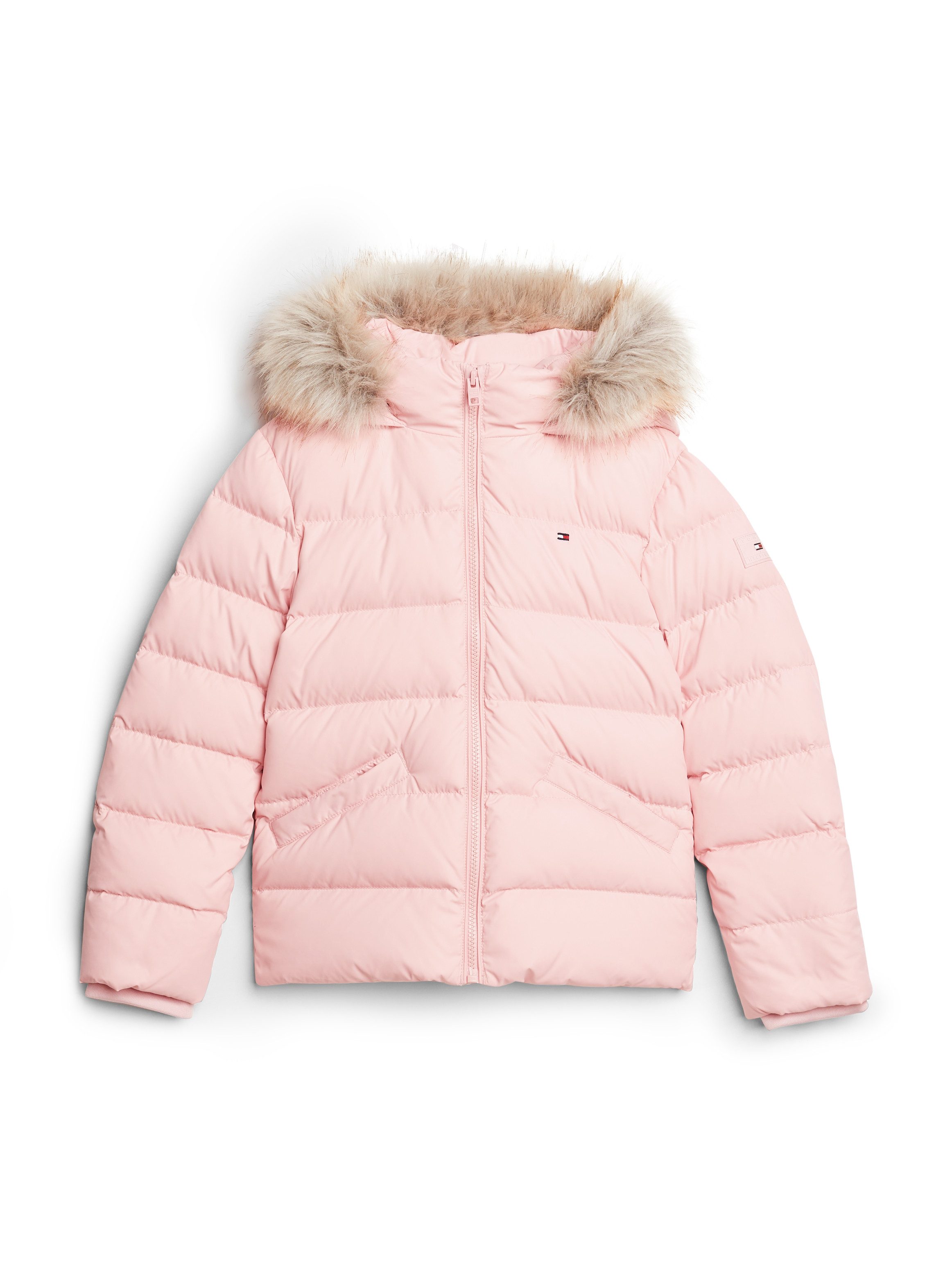 Tommy Hilfiger Gewatteerde jas ESSENTIAL FUR HOOD JACKET met imitatiebont bij de capuchon