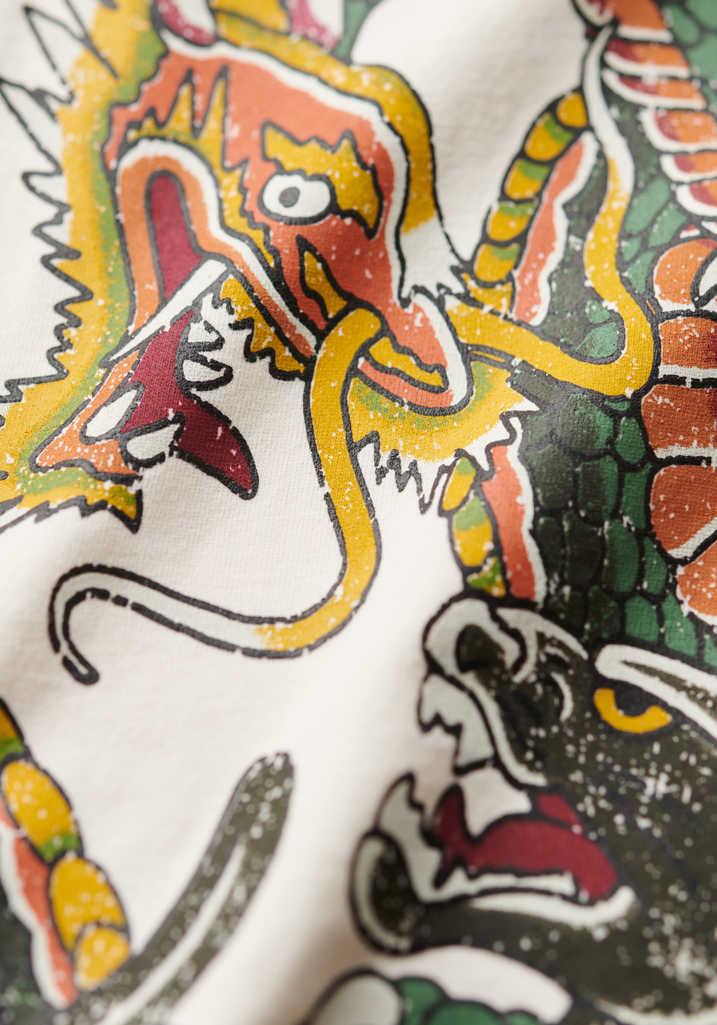 Superdry Shirt met ronde hals TATTOO GRAPHIC T SHIRT
