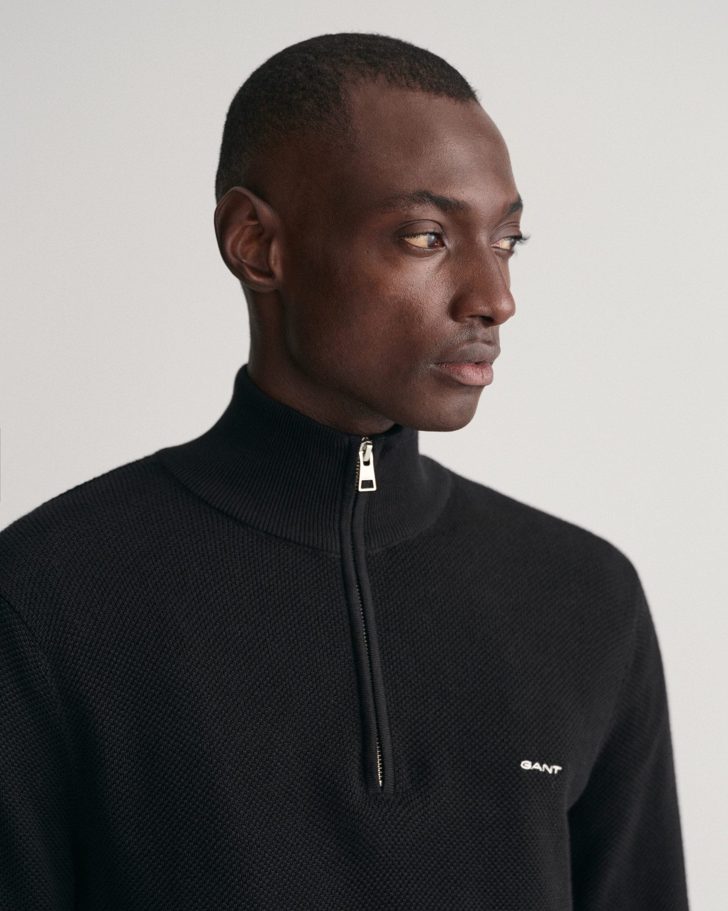 Gant Schipperstrui COTTON PIQUE HALF ZIP