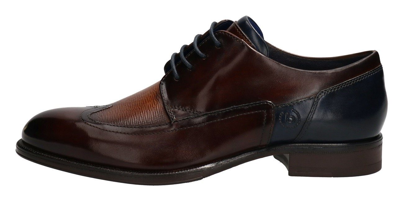 Bugatti Veterschoenen met sierstiksels, vrijetijdsschoen, lage schoen, veterschoen