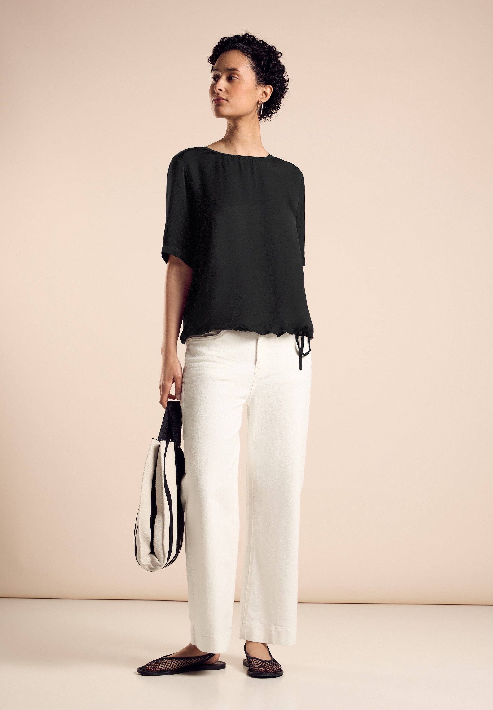STREET ONE Shirtblouse met een rijgkoord