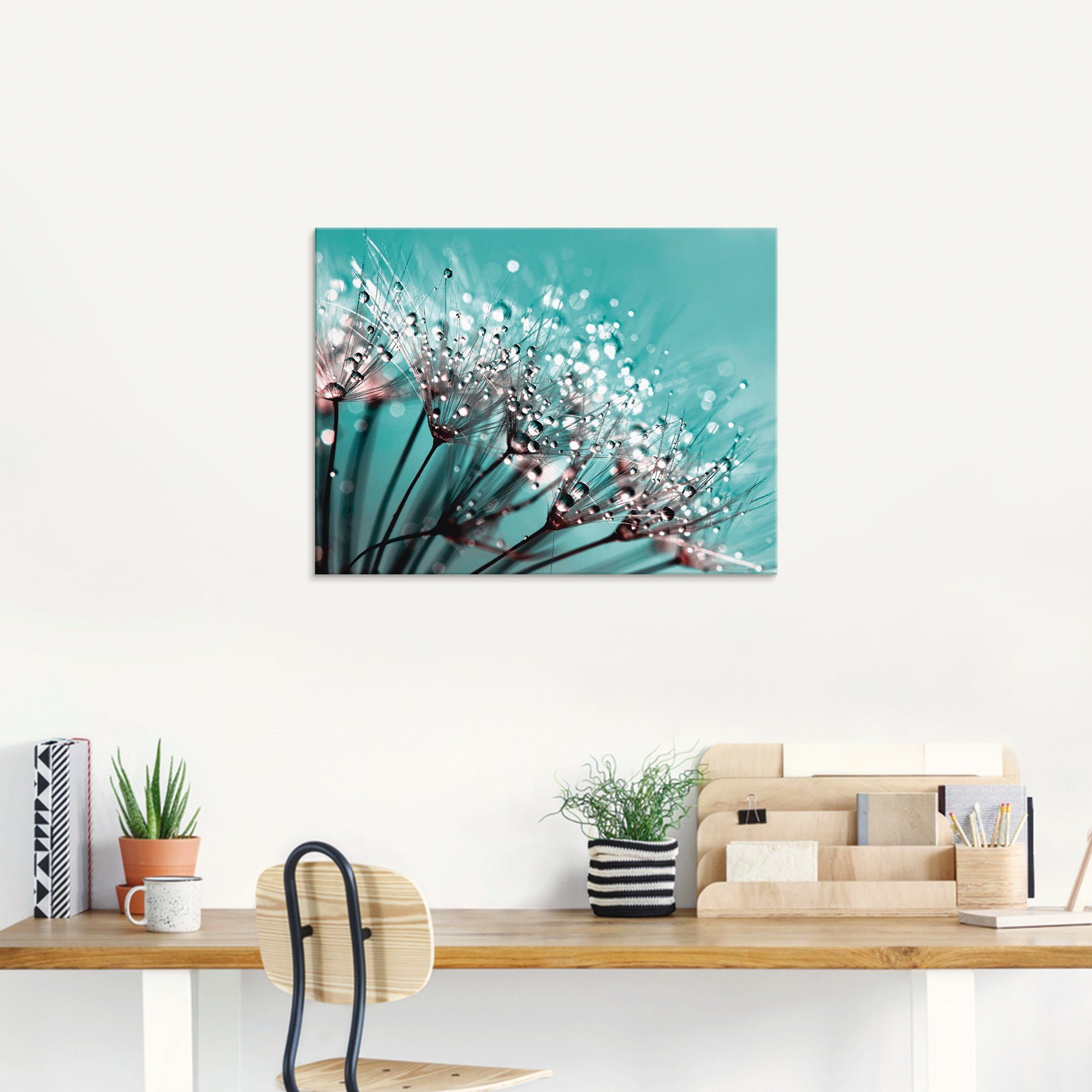 Artland Print op glas Glinsterende pluizenbol I