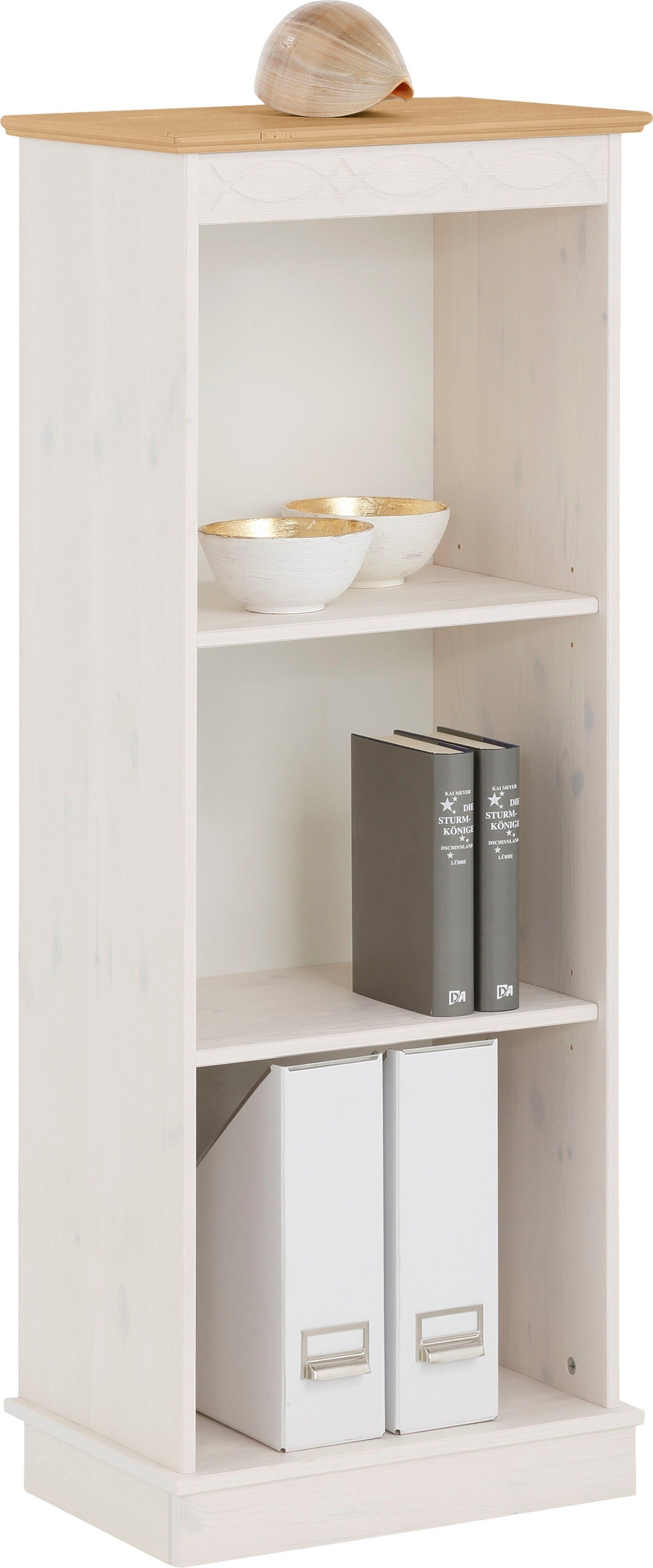 Home affaire Boekenkast Indra van massief dennenhout, in verschillende hoogtes, met fsc®