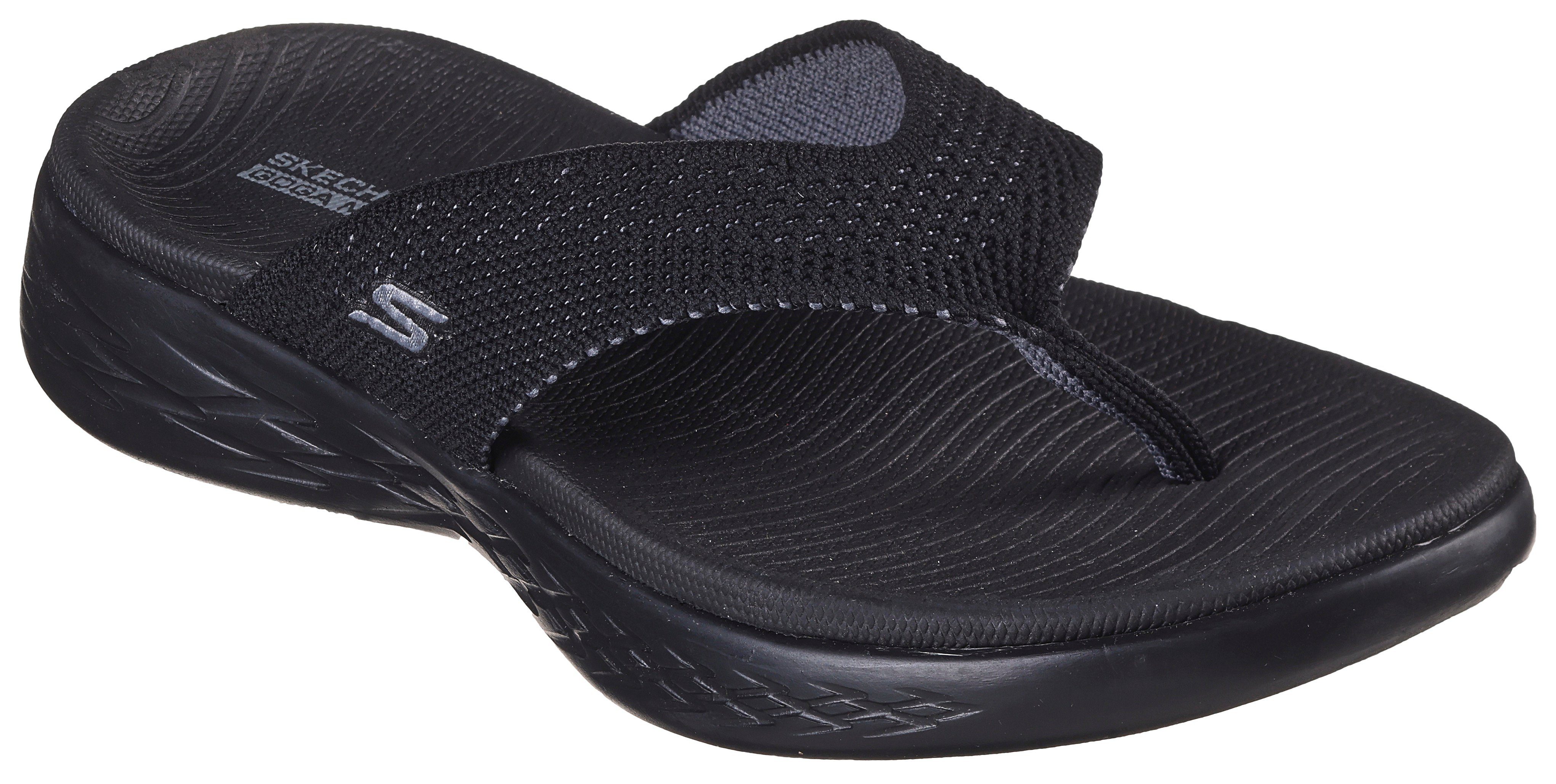 NU 20% KORTING: Skechers Teenslippers ON-THE-GO 600-FLOURISH met zacht teenbandje