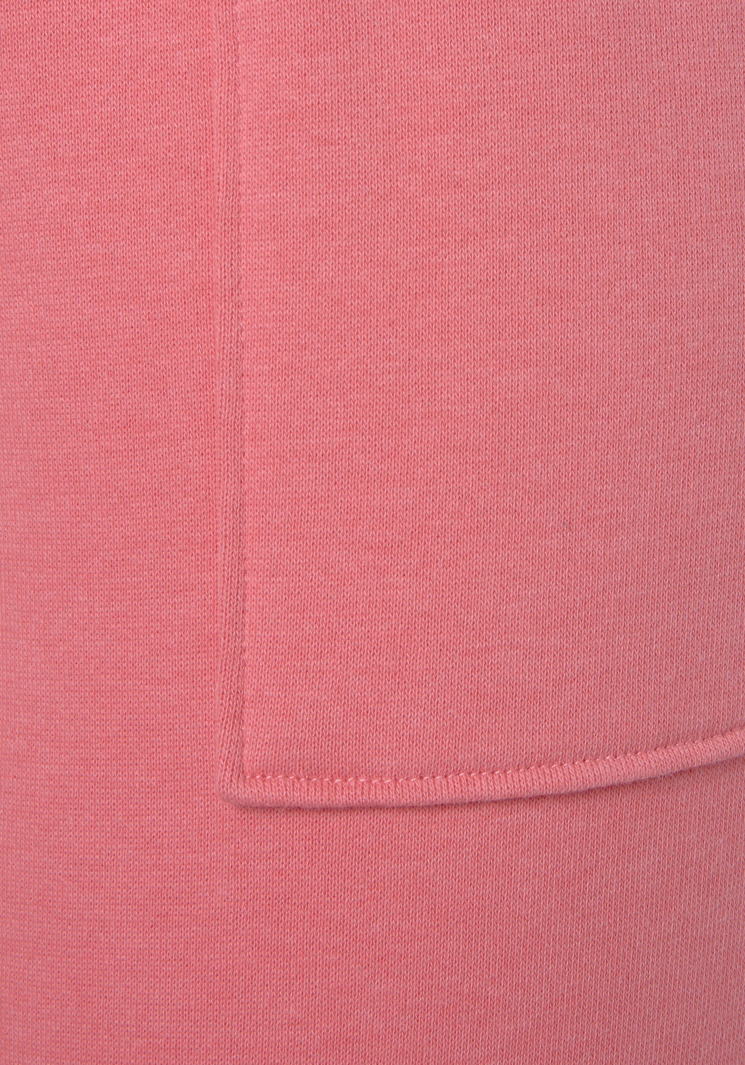 Vivance Sweatshort Korte broek met opgestikte zakken en contrastkoord, loungewear