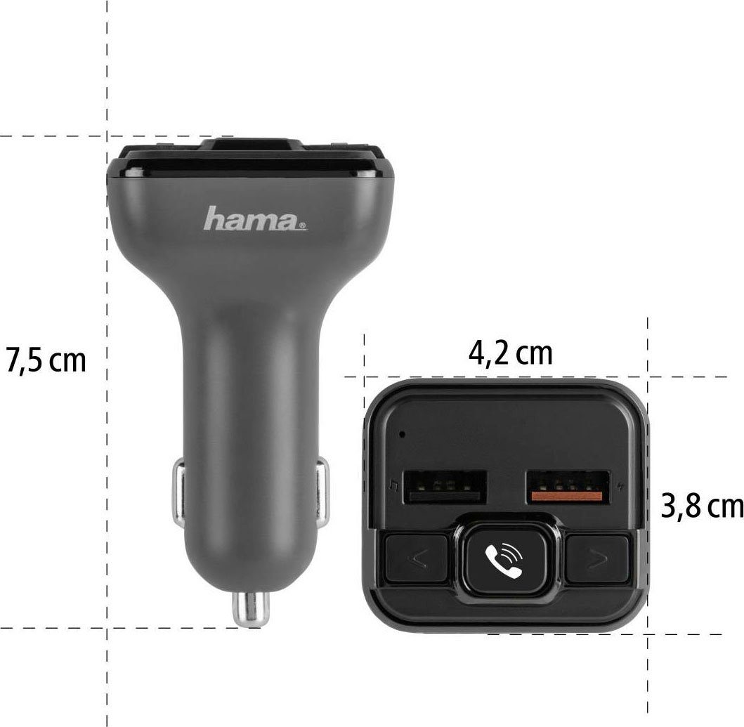 Hama Bluetooth-adapter FM-ontvanger met Bluetooth®- en handsfreefunctie zender