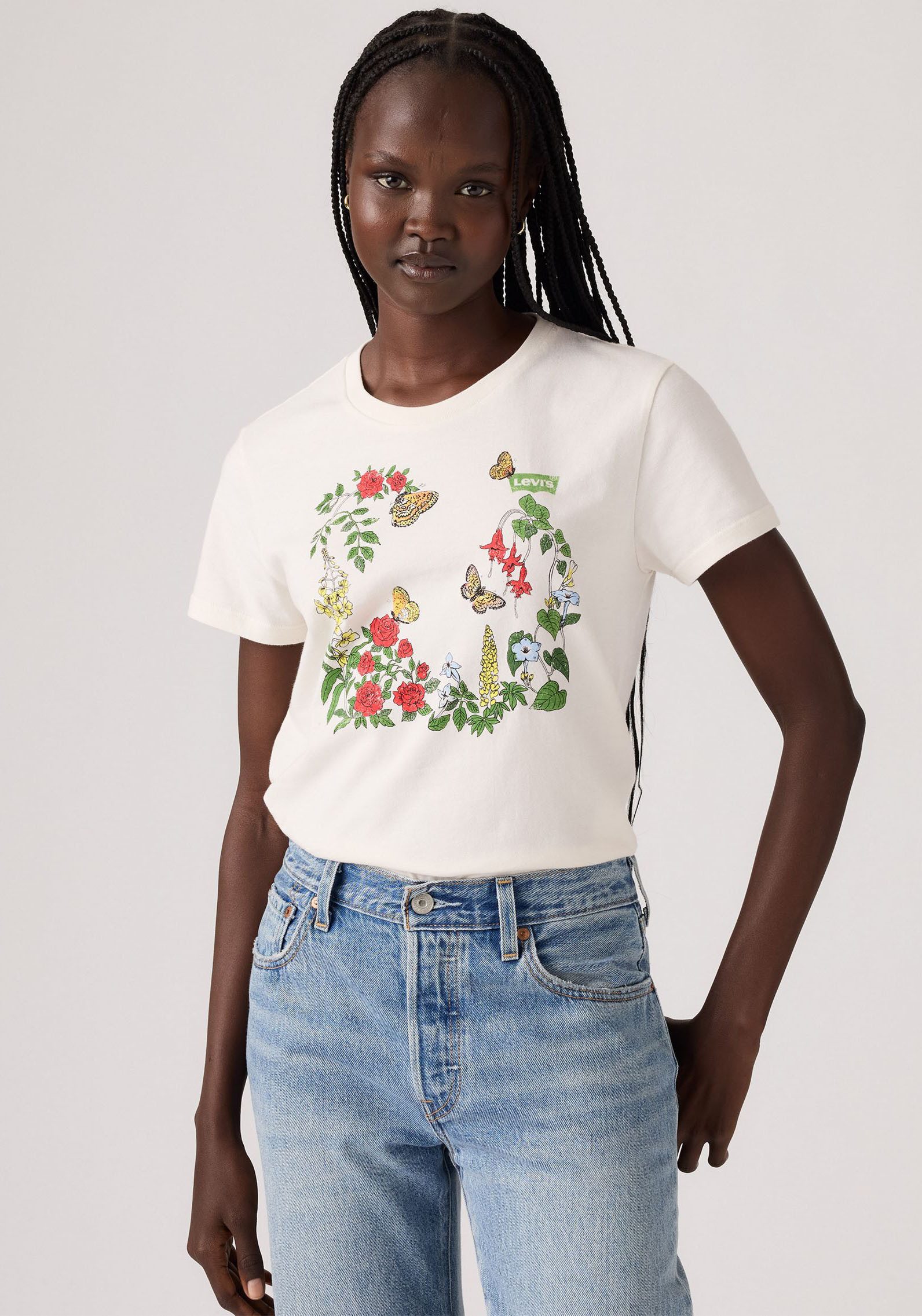 Levi's® T-shirt The Perfect Tee met bloemenprint