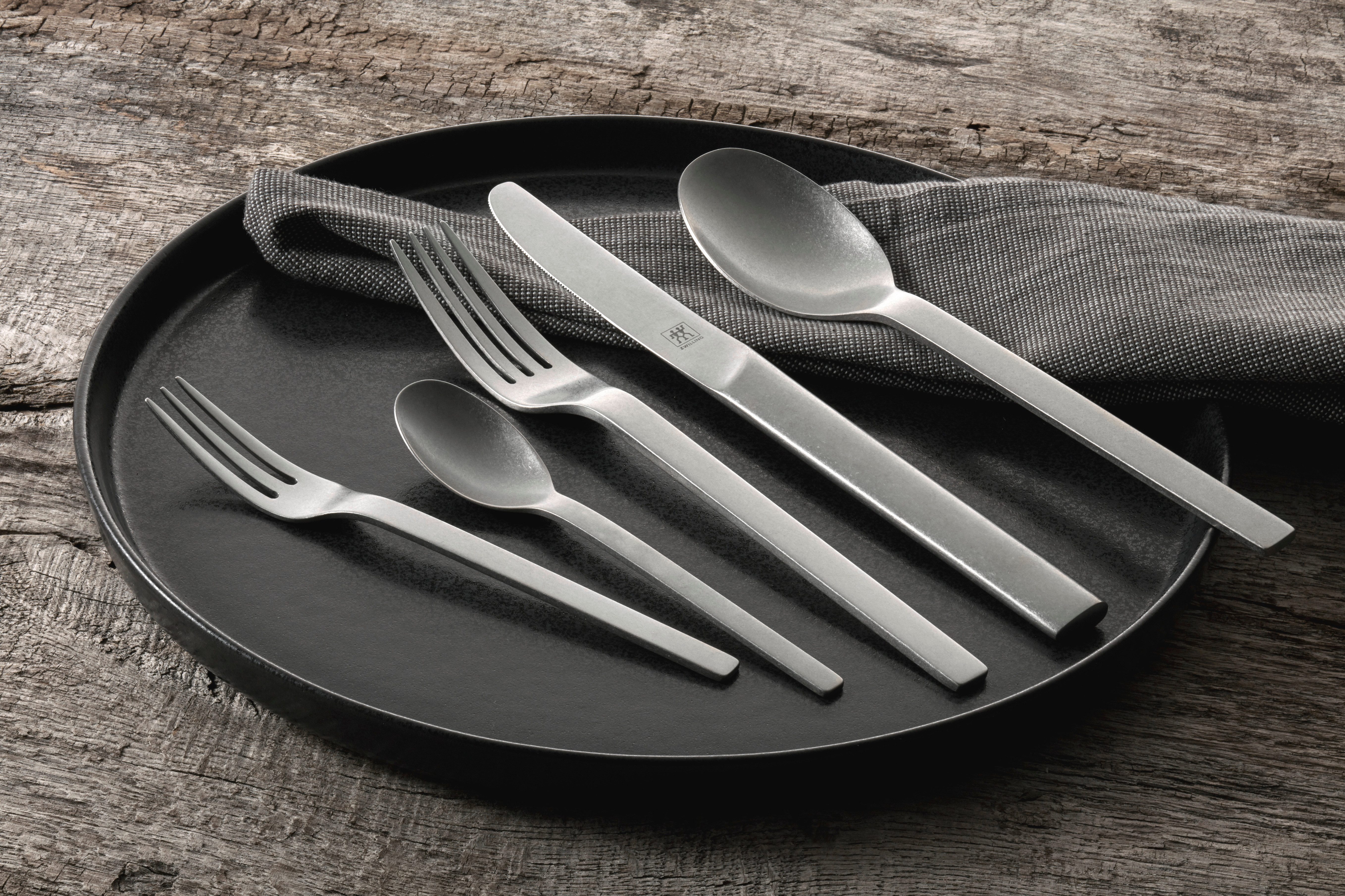Zwilling Bestekset ZWILLING Minimale Vintage (gehamerd) (set, 68-delig)