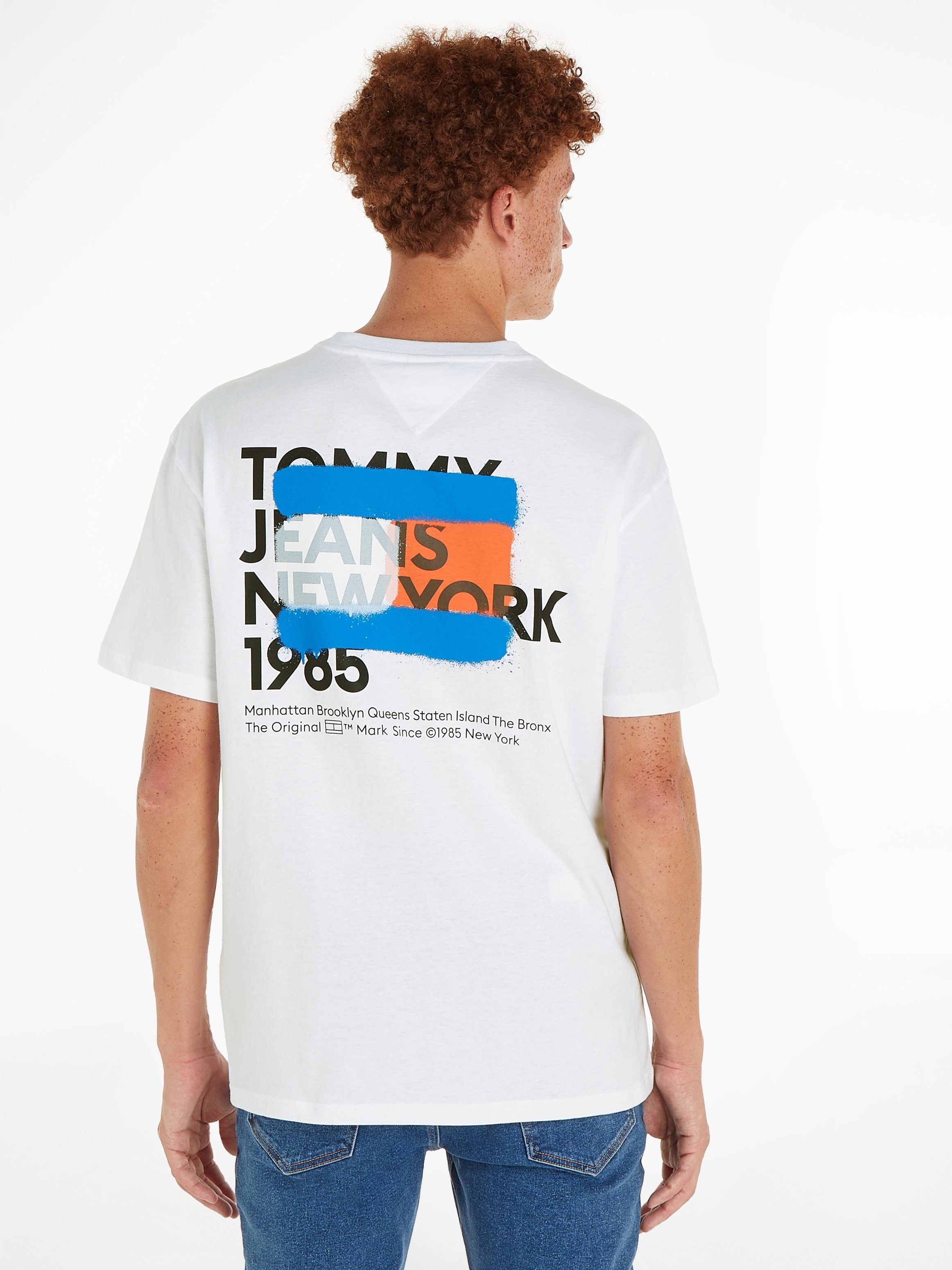 TOMMY JEANS T-shirt TJM TOMMY NY GRAFFITI FLAG TEE