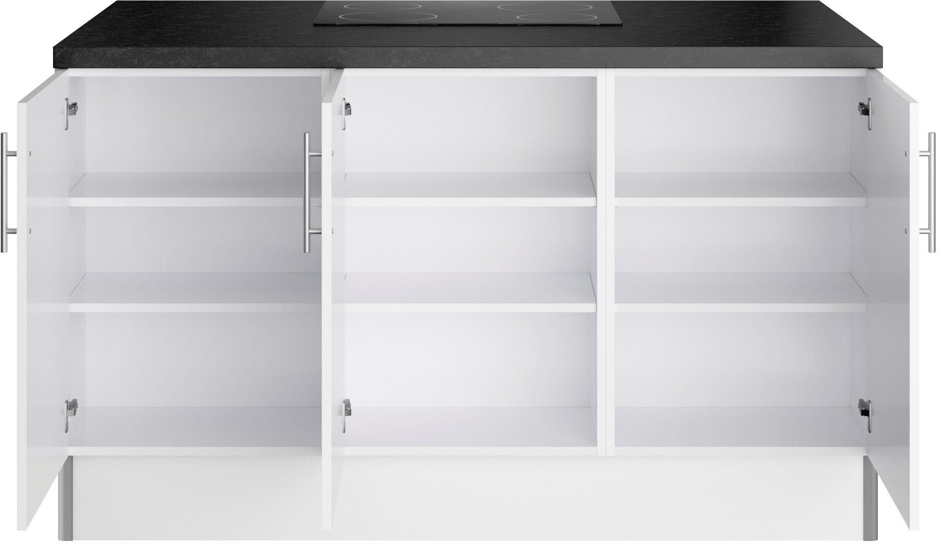 Kochstation Pantry keuken KS-Ahus Kookeiland, breedte 150 cm, optioneel met kookplaat