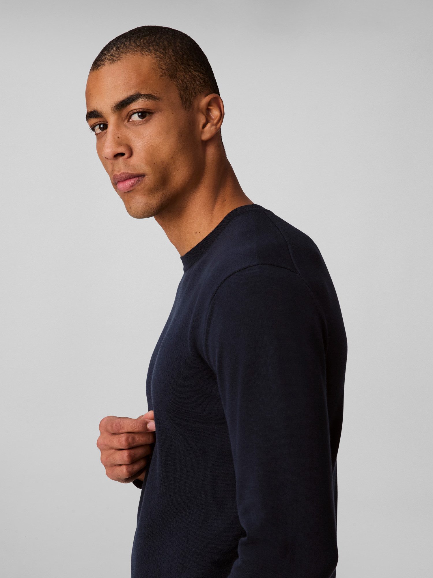 Calvin Klein Gebreide trui LS SUPIMA COTTON CREW 14GG