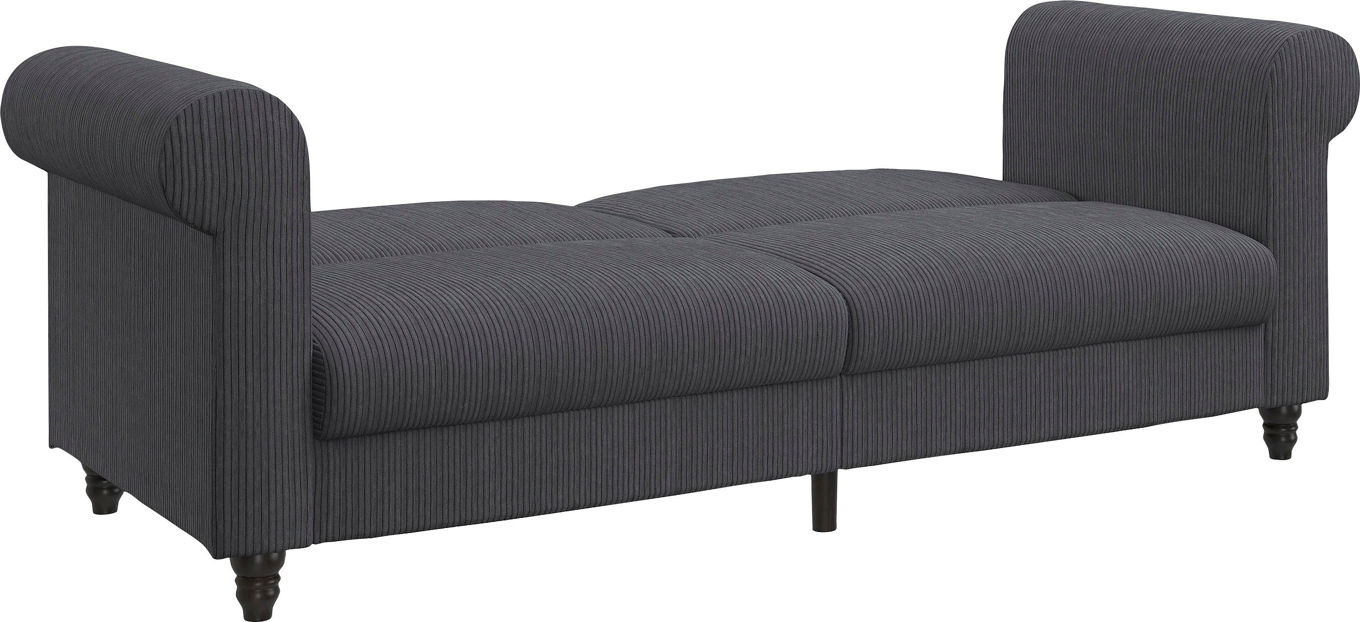 Dorel Home 3-zitsbank Felix II, slaapbank 236 cm(ligoppervlak 108 x 190 cm), rugleuning