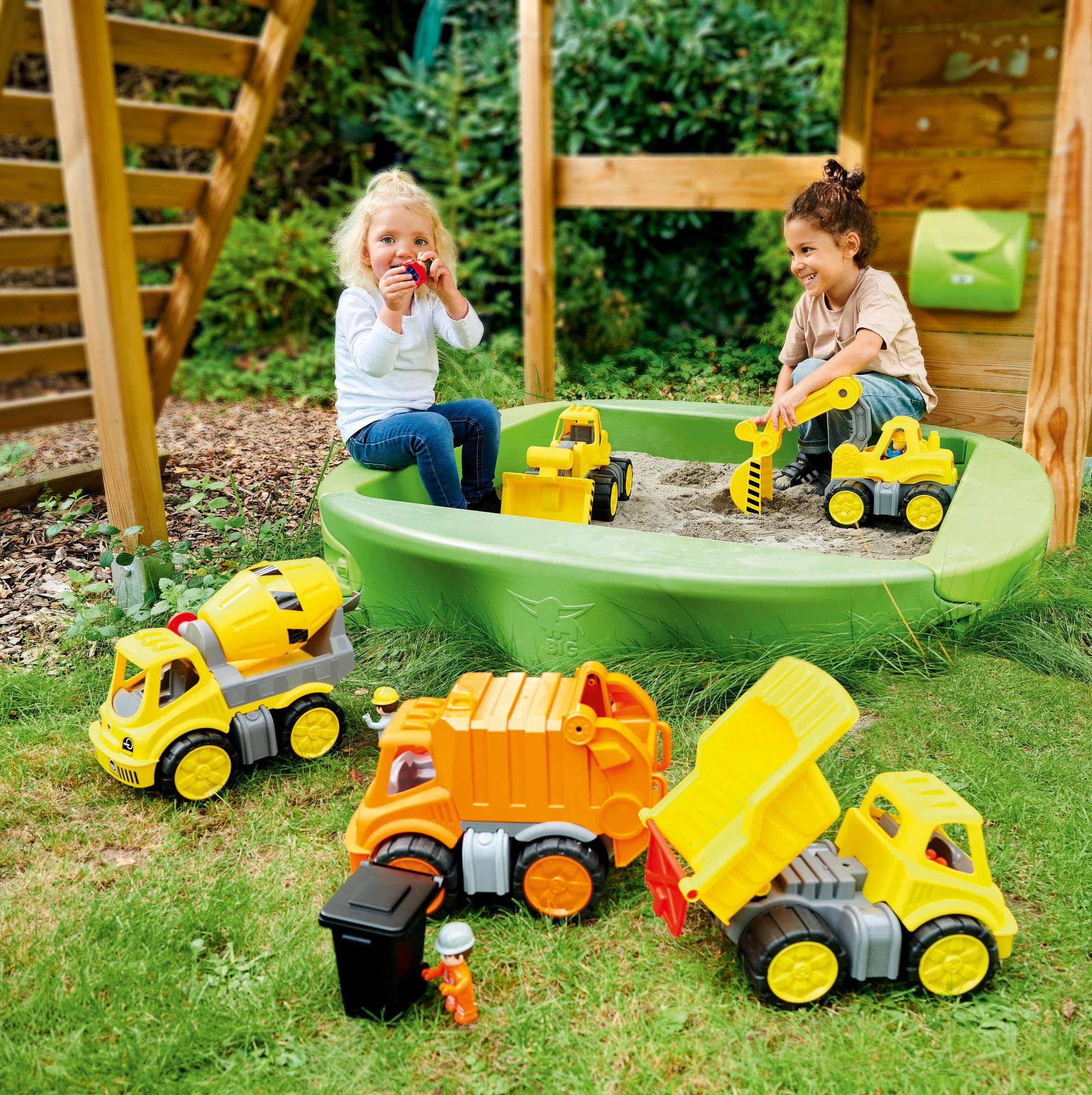 BIG Speelgoed graafmachine Power-worker graafmachine + figuur