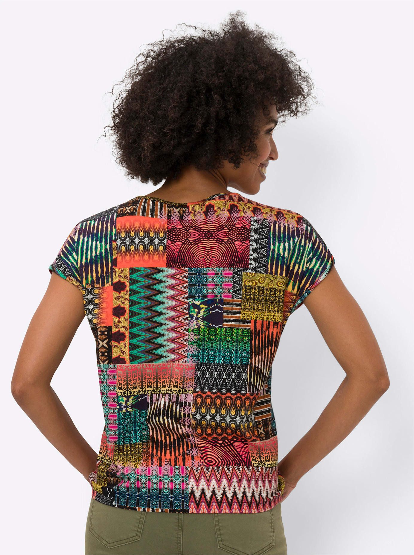 heine Shirt met korte mouwen Gedessineerd shirt (1-delig)