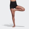 adidas performance short yoga essentials high-waisted kurze tight zwart