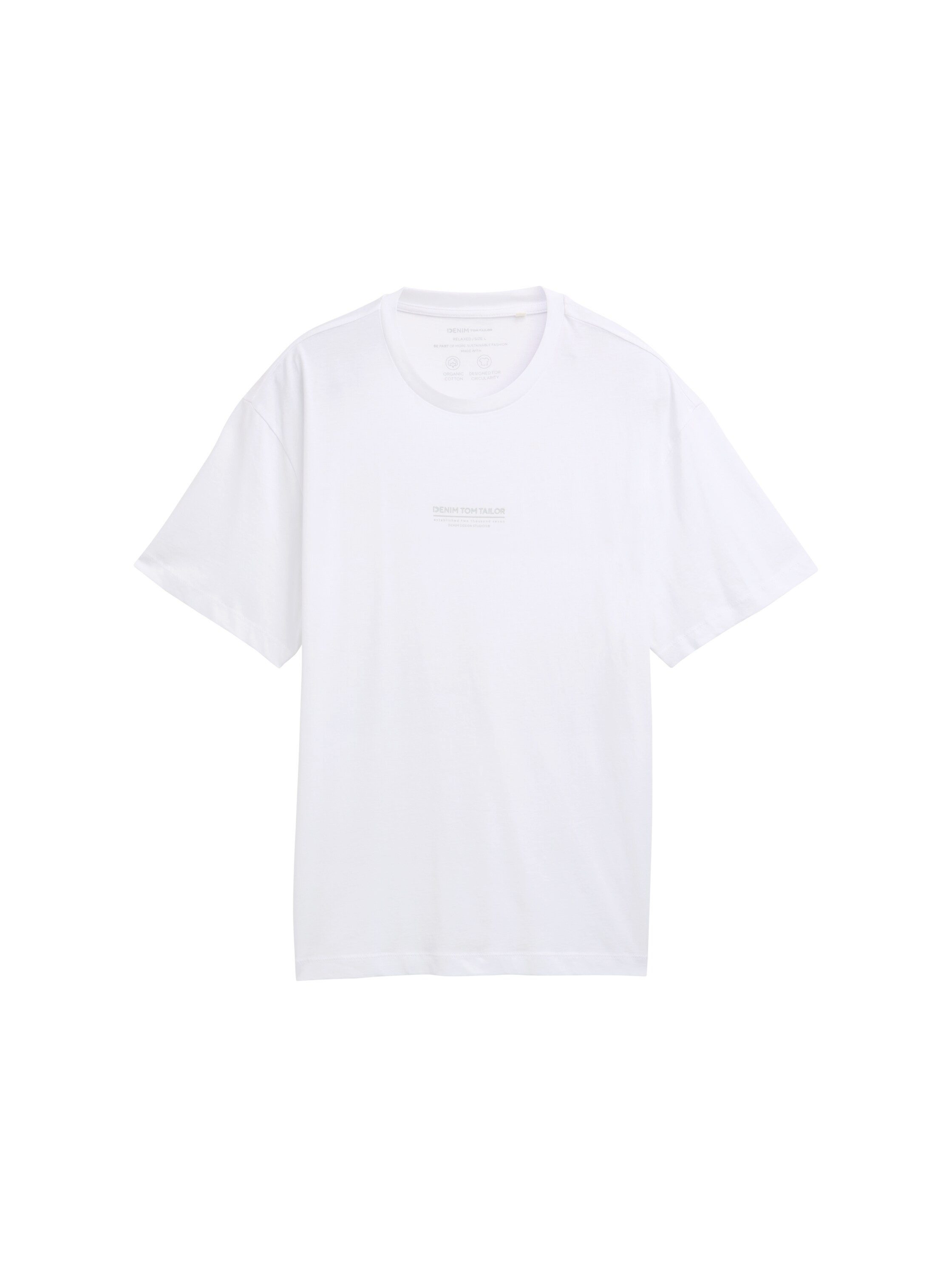 Tom Tailor Denim T-shirt met merkfrontprint