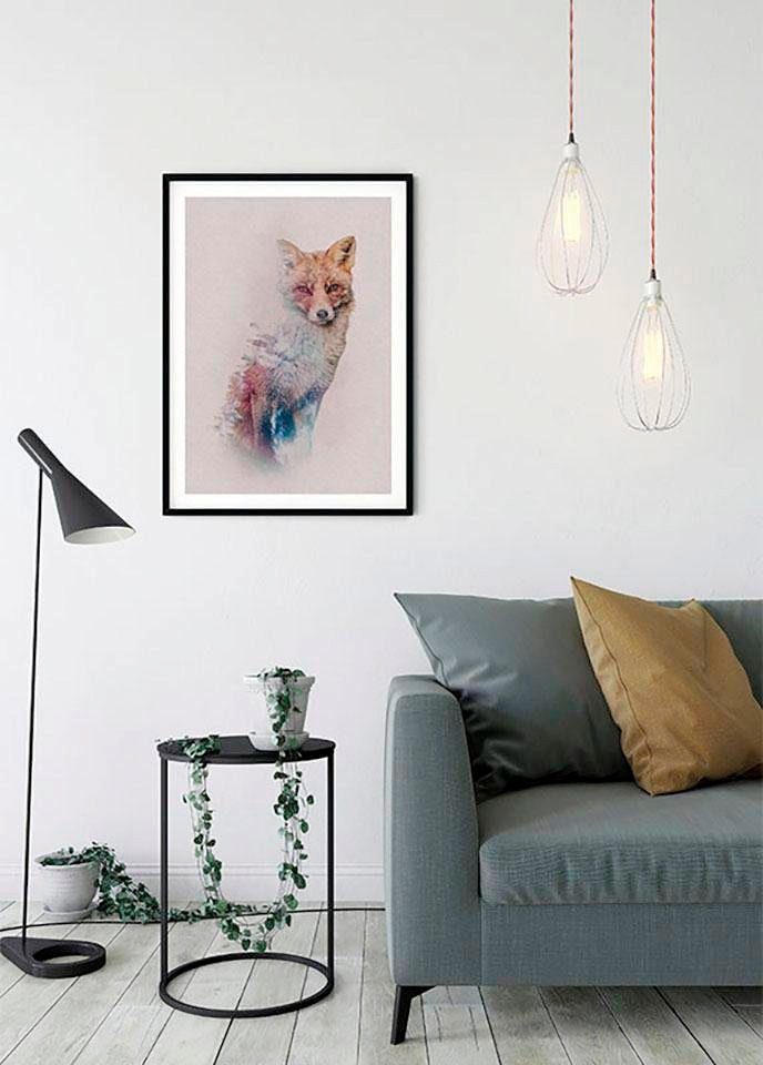 Komar Wanddecoratie Animals forest Fox Wanddecoratie - zonder lijst (1 stuk)