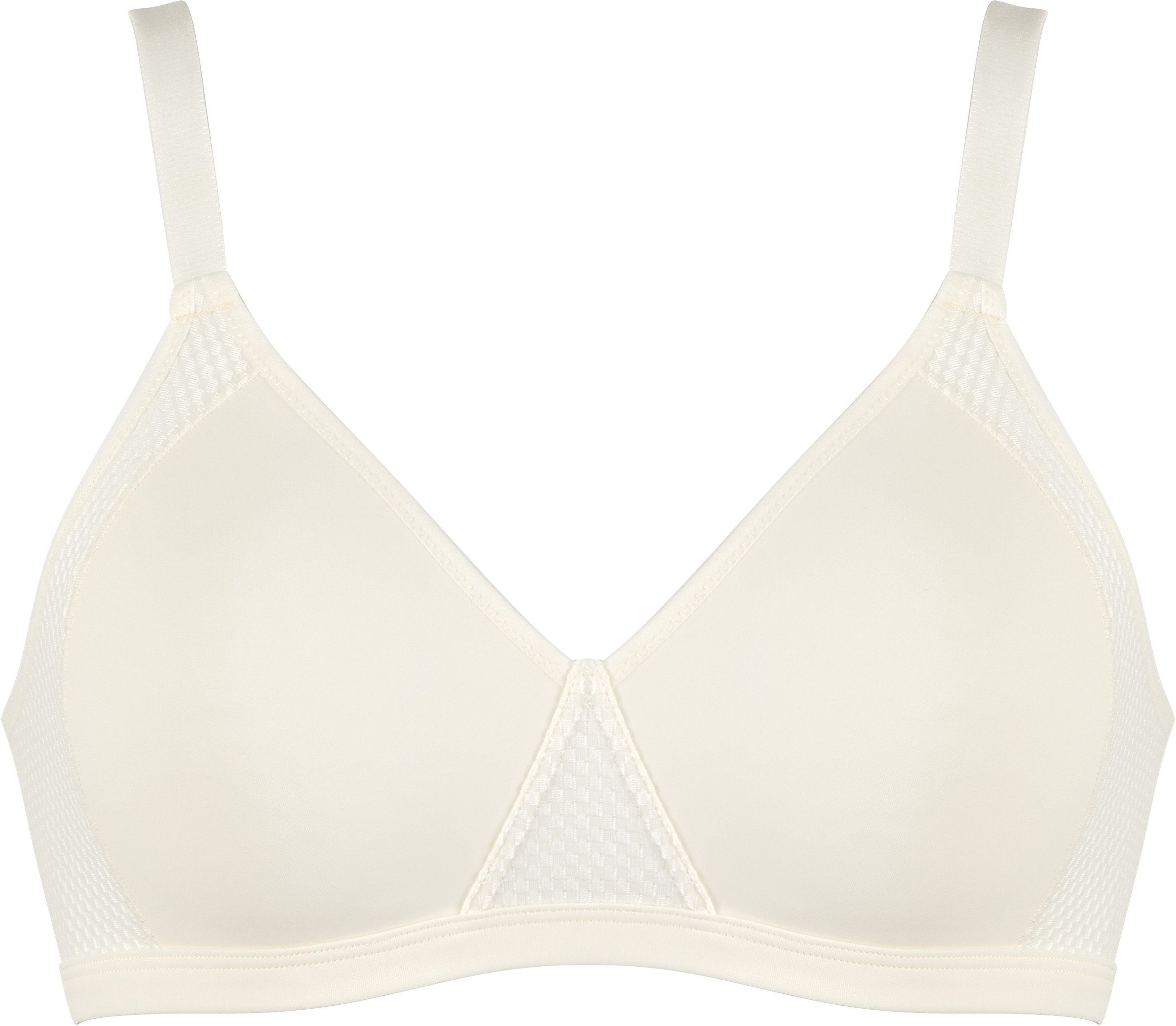 Naturana Beugelloze-bh met elegante kantdetails (1-delig) dames bh's zonder beugel maat 80 D wit
