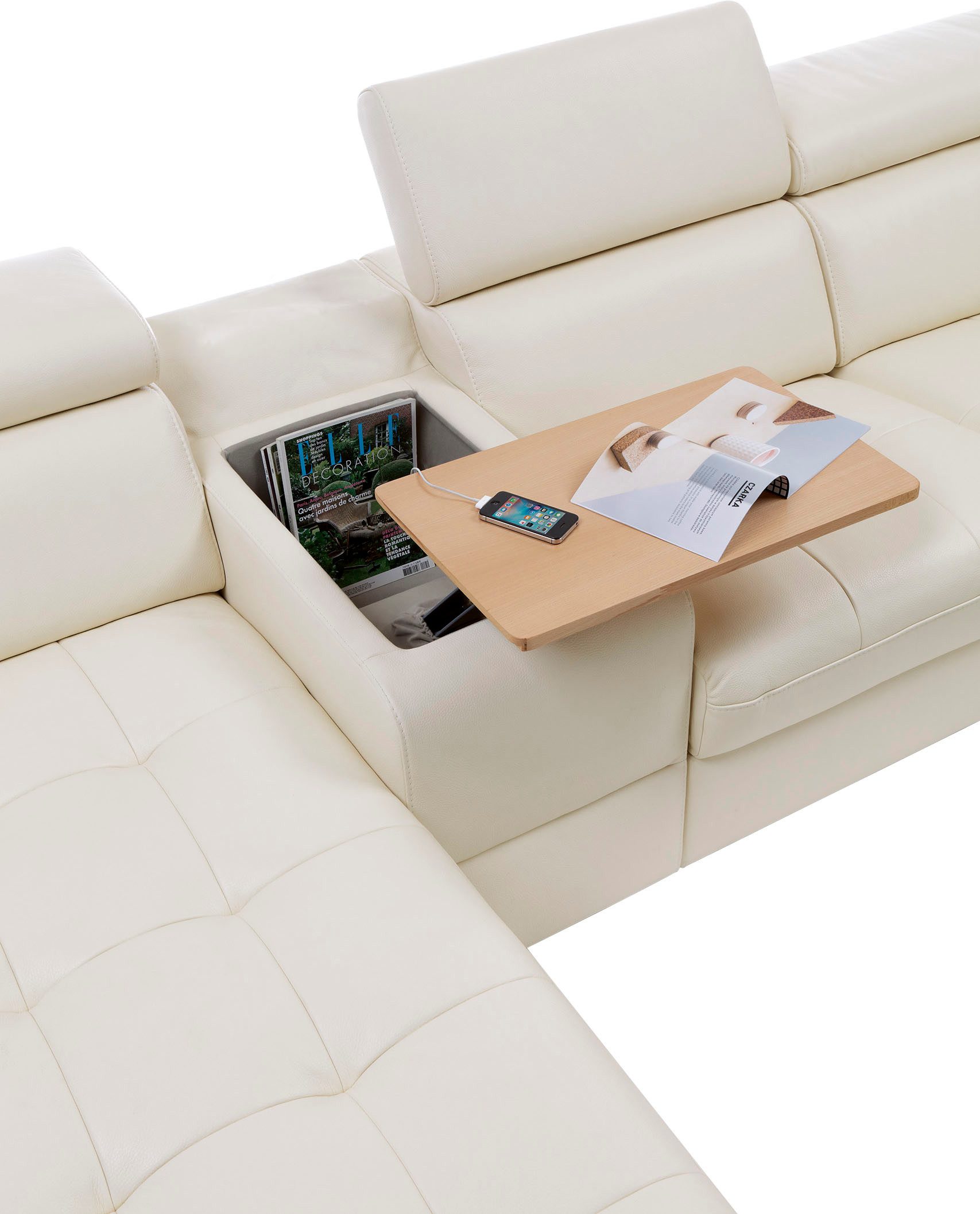 exxpo - sofa fashion Zithoek Massimo, familiebank met veel ruimte, leren bekleding, comfortabel, prettig