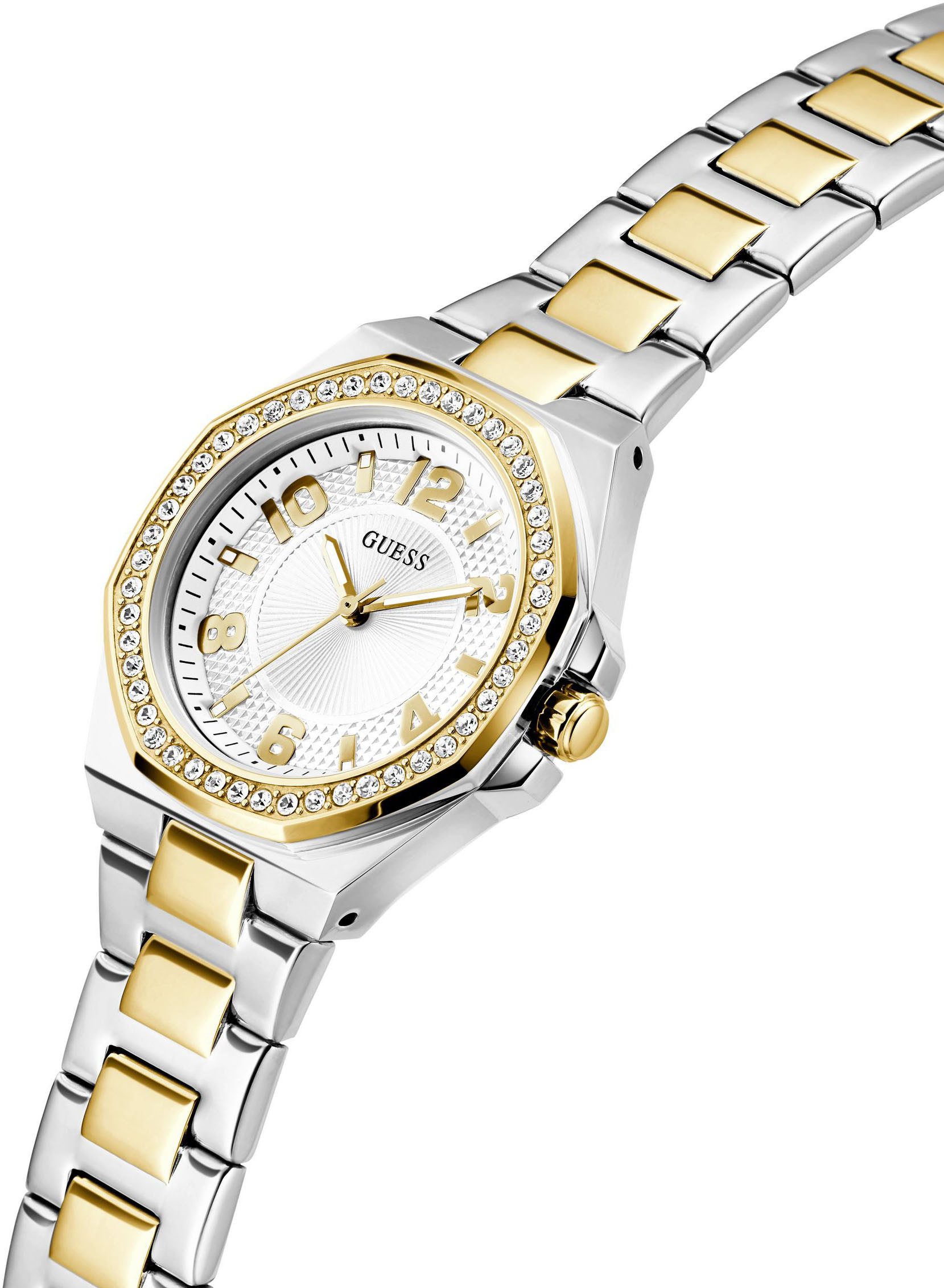 Guess Kwartshorloge CONTESSA Horloge, dameshorloge, stalen armband