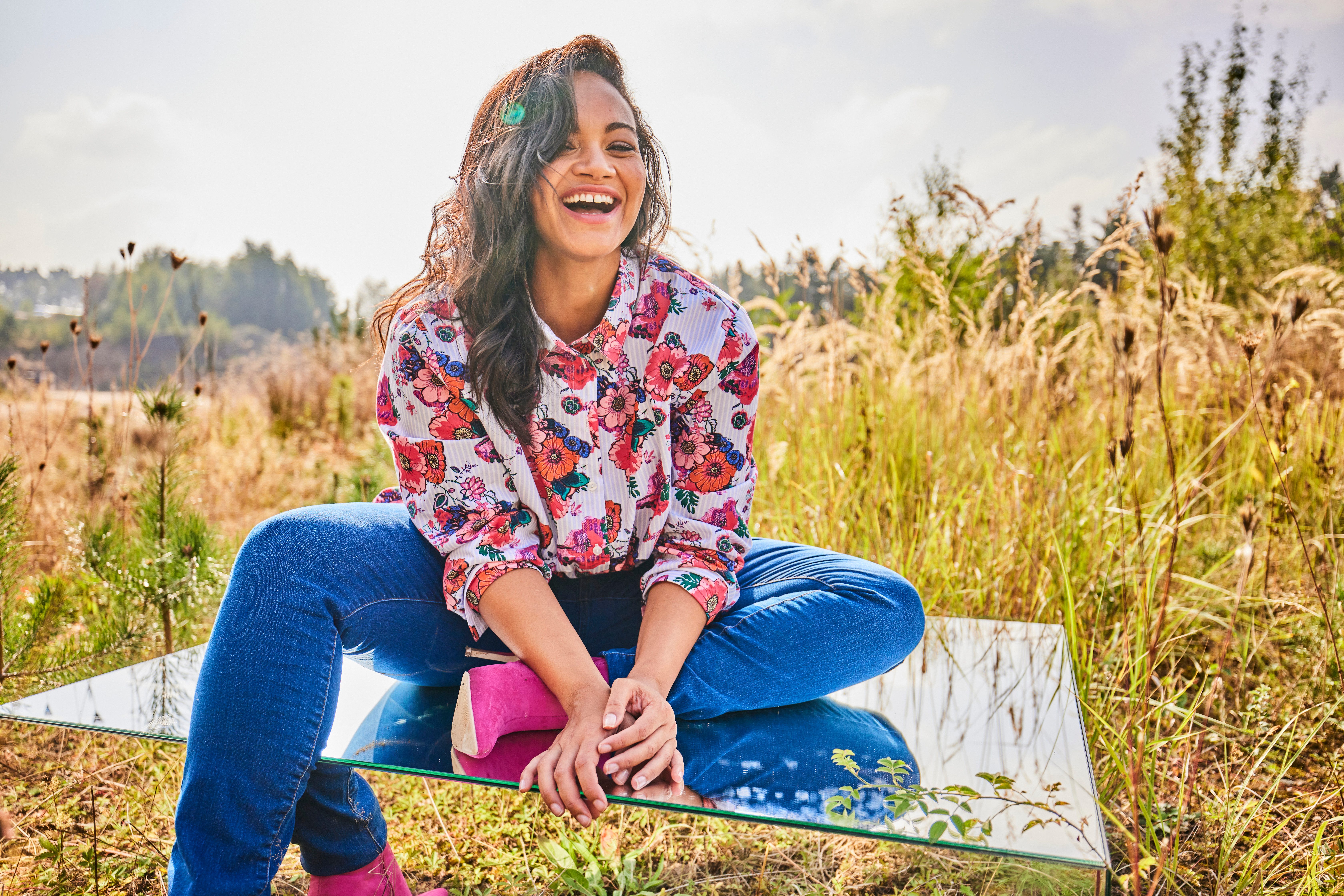 Aniston PLUS Overhemdblouse met trendy bloemenprint - nieuwe collectie