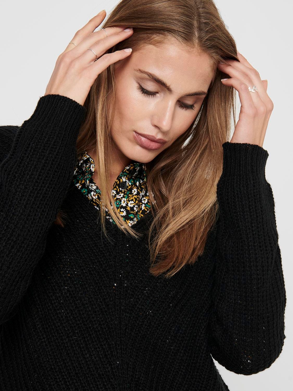 JDY Gebreide trui JDYNEW MEGAN L/S PULLOVER KNT NOOS