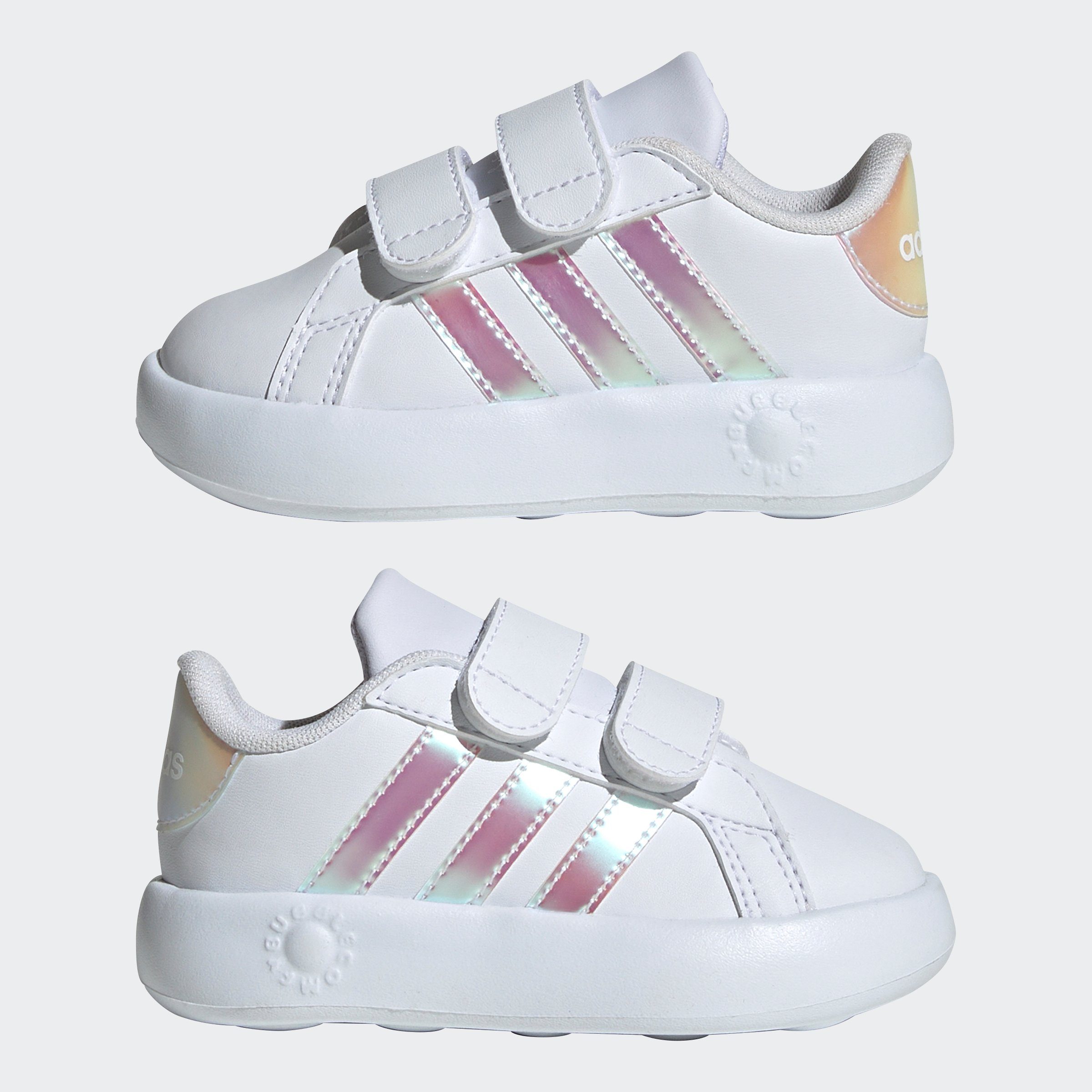 adidas Sportswear Klittenbandschoenen GRAND COURT 2.0 KIDS Design geïnspireerd op de adidas Superstar, voor kinderen