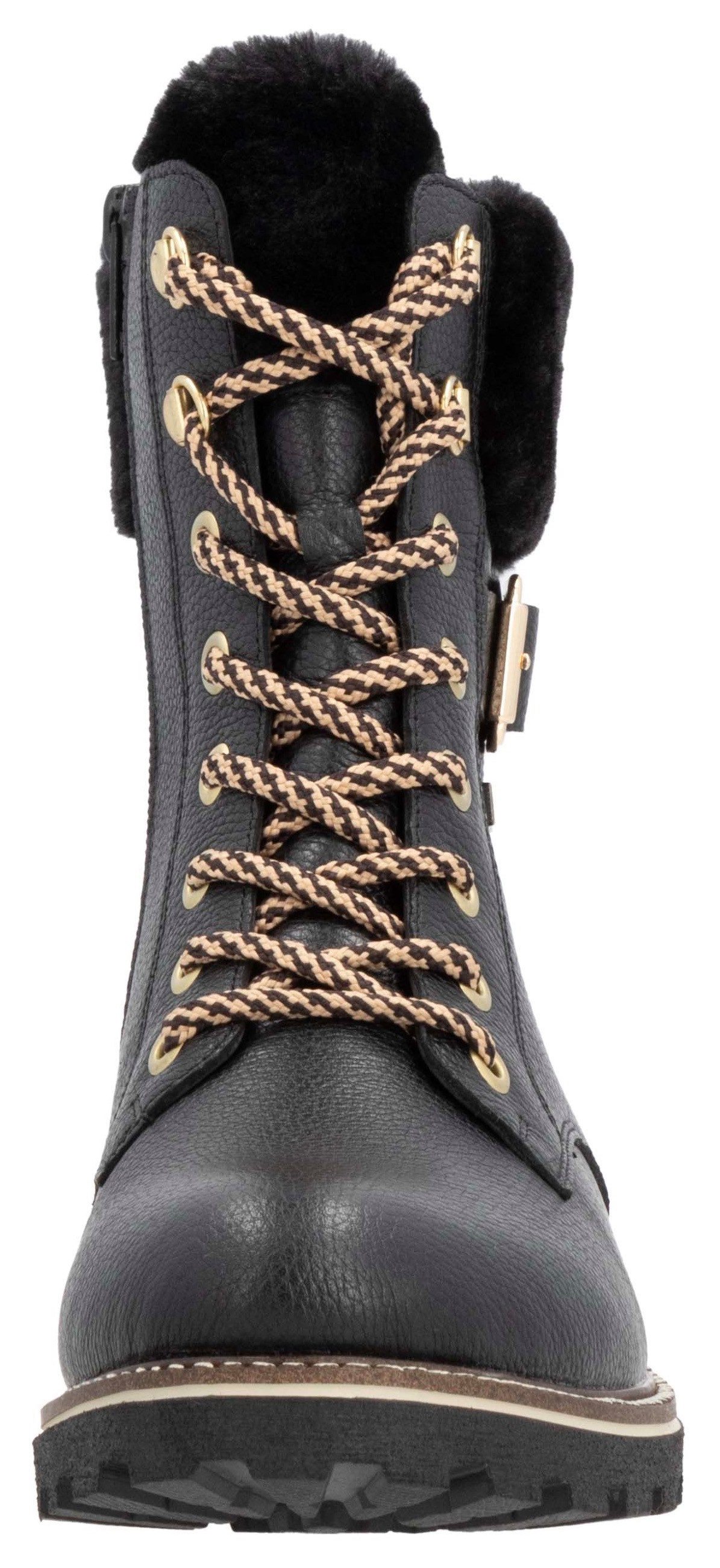 Remonte Winterlaarzen Elisabeth Hurley-Collection , veterschoenen, outdoorschoen, veterschoenen met decoratieve gesp