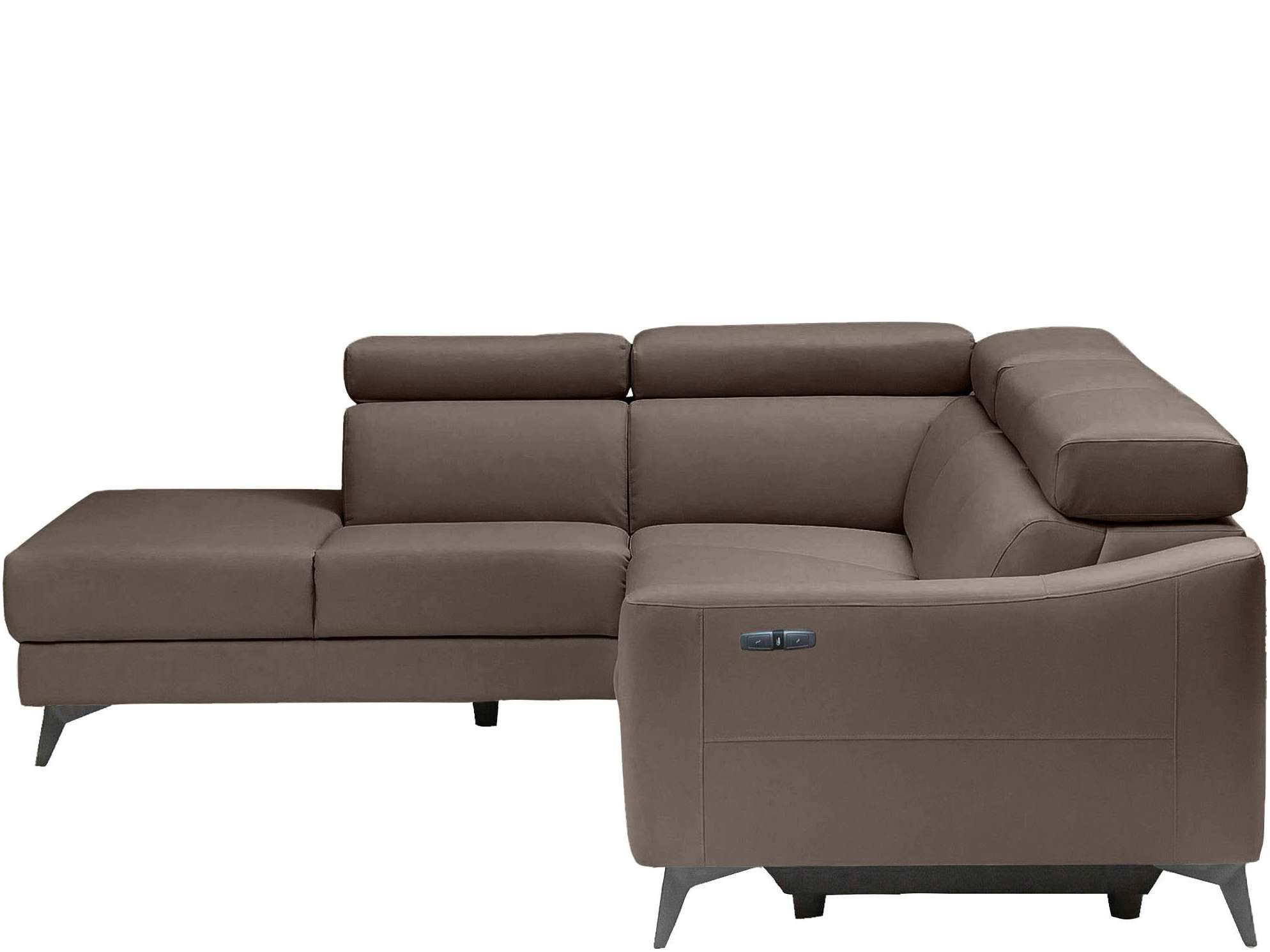 Places of Style Hoekbank Valerio met 1 elektrische relaxfunctie en usb-aansluiting