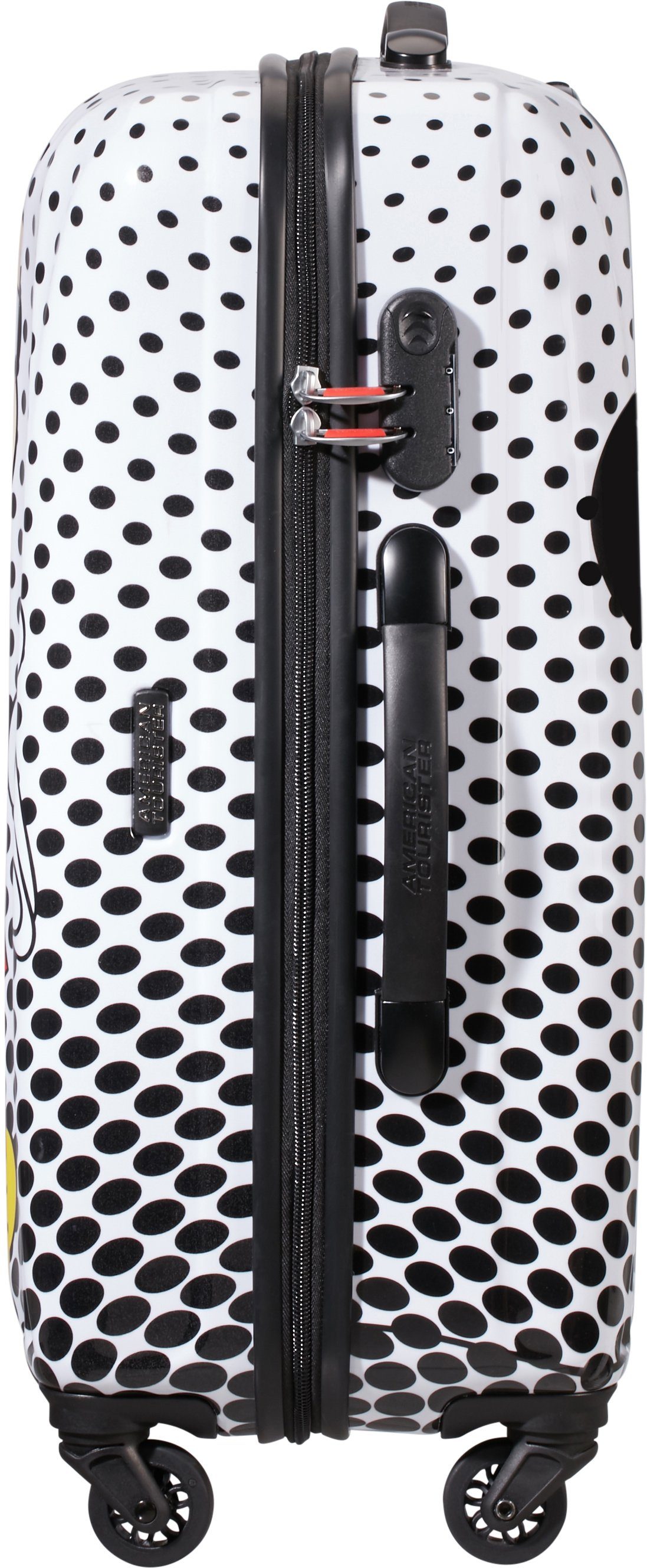 American Tourister Hardshell-trolley Disney Legends Mickey Mouse Polka Dot 65 cm Kinder reis koffer incheck bagage TSA-cijferslot