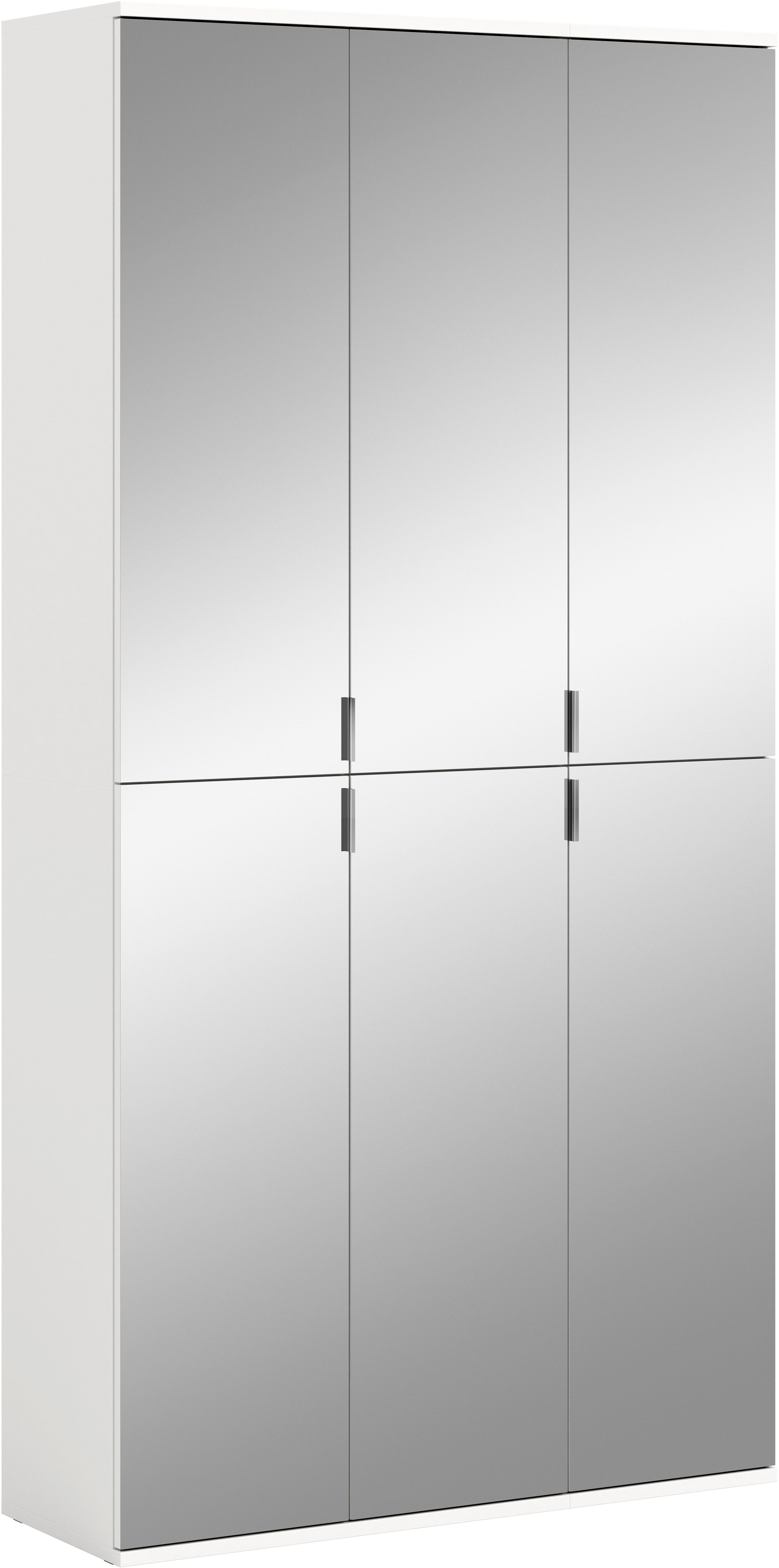 INOSIGN Halmeubelset Trondheim, 91 cm, bestaande uit 2 Kasten, 6 Spiegelduren, 15 Vakken (set, 2-delig)