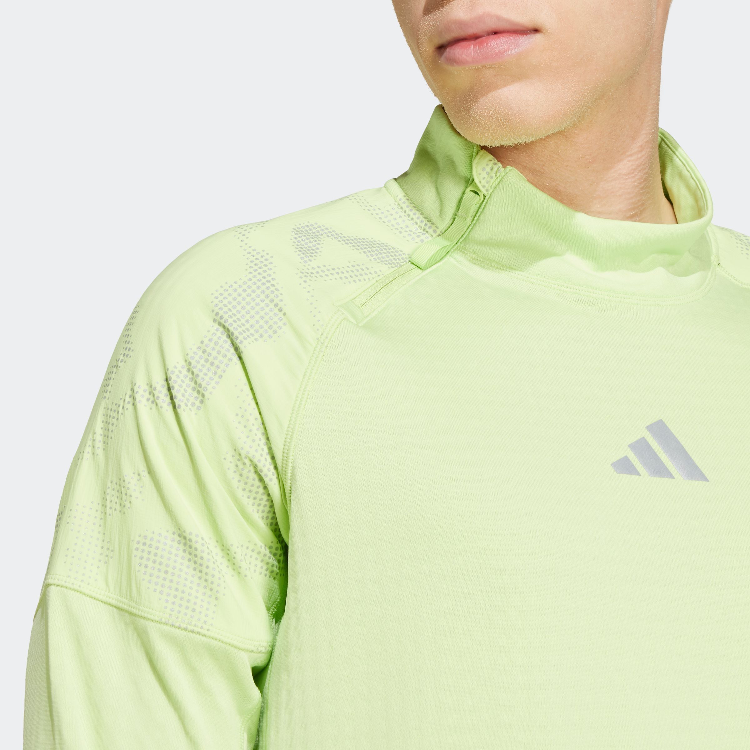 adidas Performance Colshirt ULT HIVIS 1/2 M Running shirt met lange mouwen