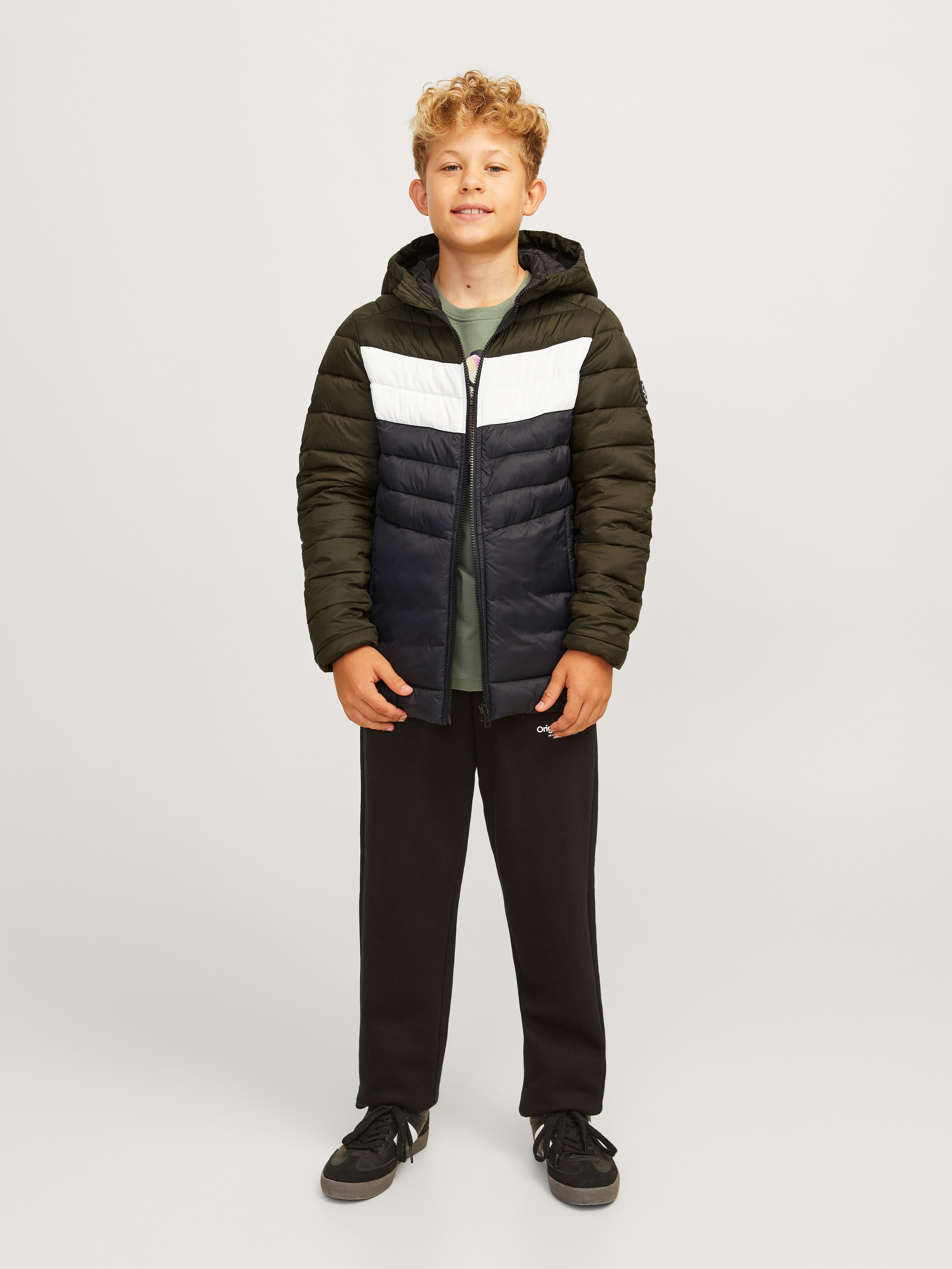 Jack & Jones Junior Gewatteerde jas JJESPRINT PUFFER HOOD NOOS JNR