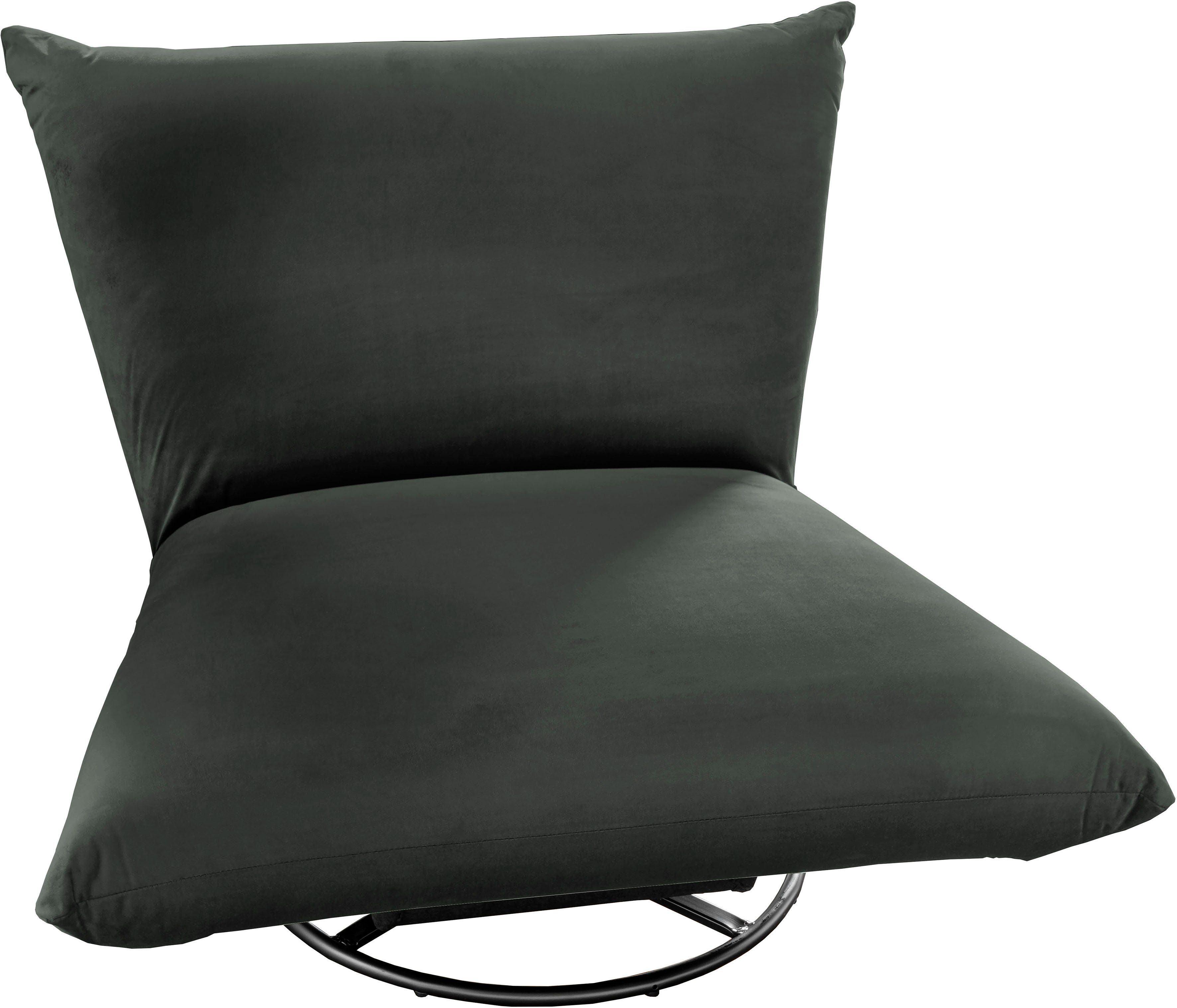 INOSIGN Draaibare fauteuil Cremona 360° draaibaar met metalen voet